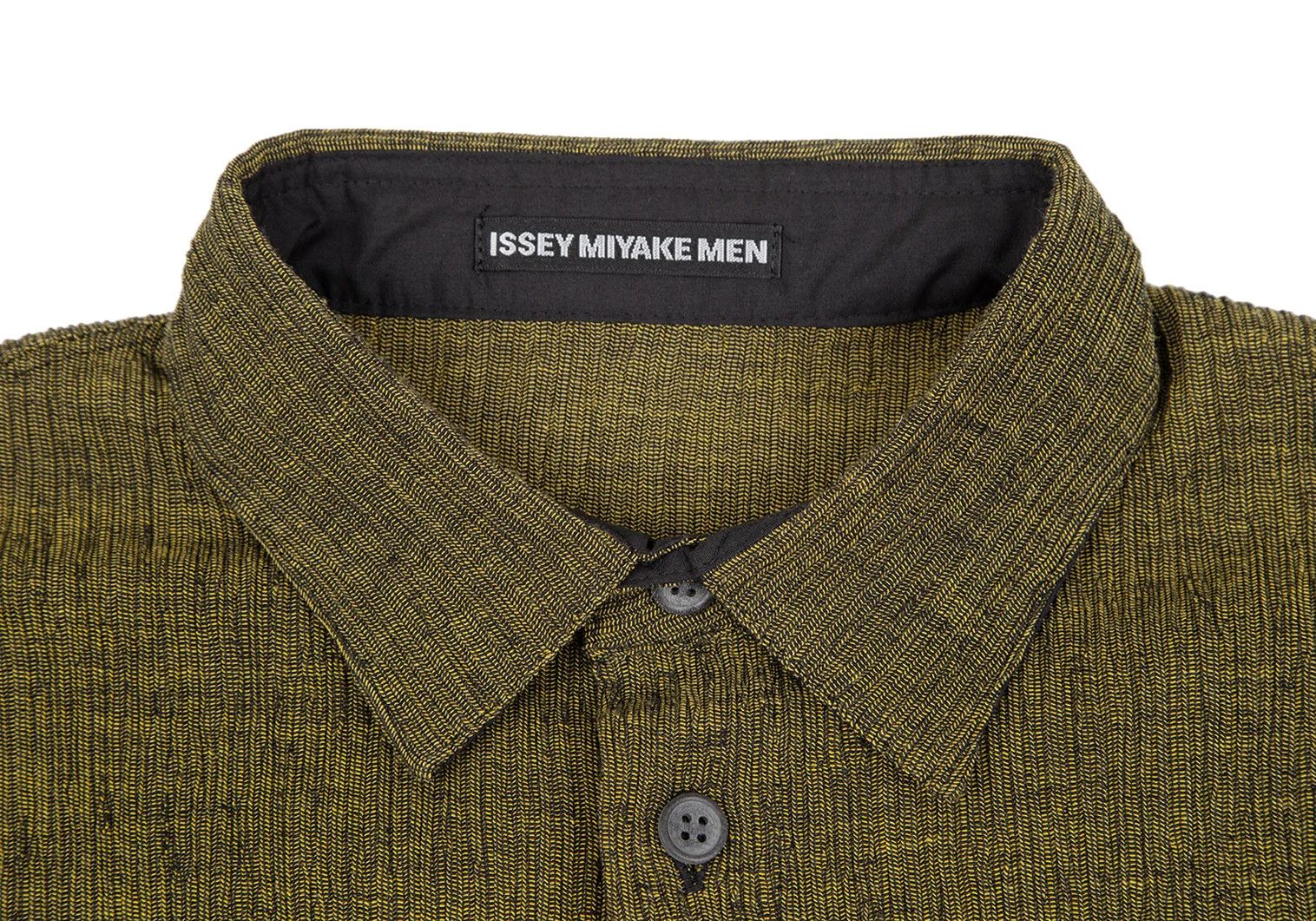 Issey Miyake Polycotton Strongly Twisted Crepe Shirt in Yellow Size US S / EU 44-46 / 1 - 3 Thumbnail