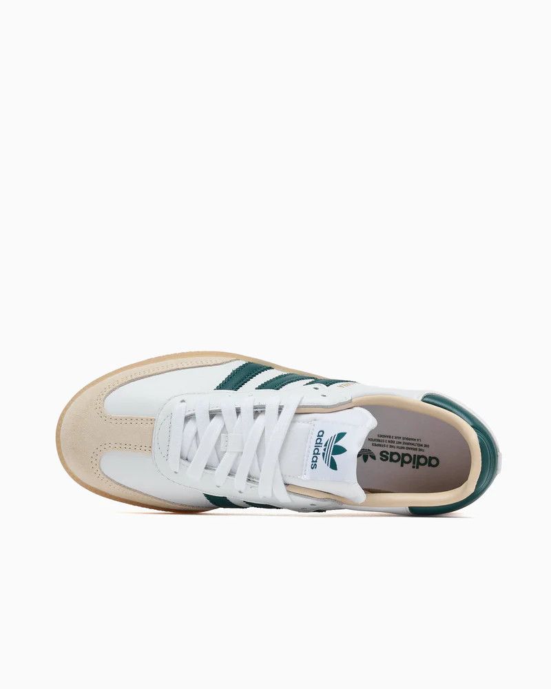 Adidas o1mle0426 Unisex Samba Low-Top Sneakers in White/Green Size US 14 / EU 47 - 3 Thumbnail