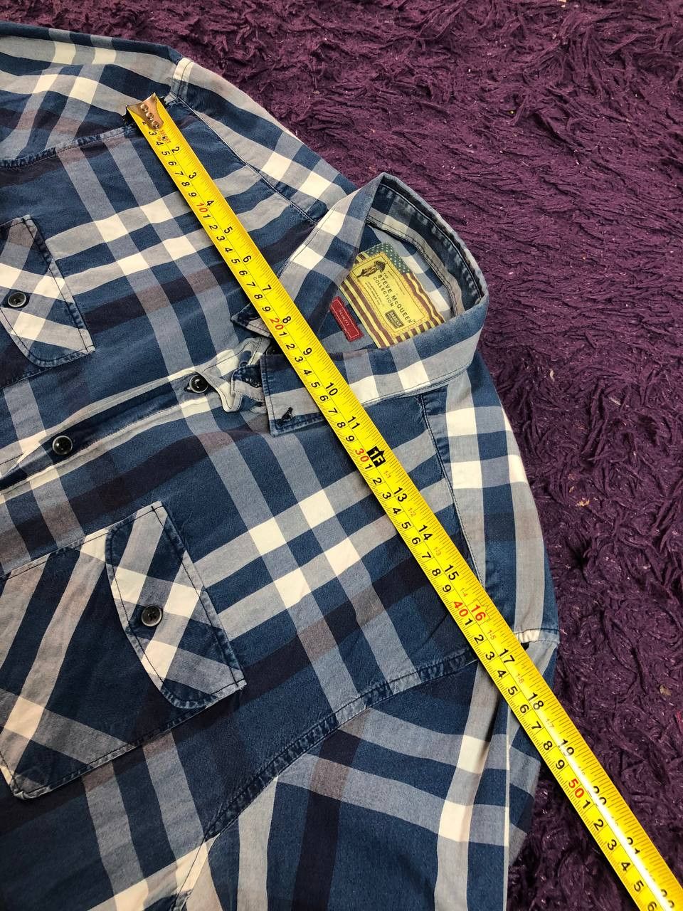 Barbour × Vintage Barbour international Steve McQueen checkered shirts butto Size US L / EU 52-54 / 3 - 11 Thumbnail