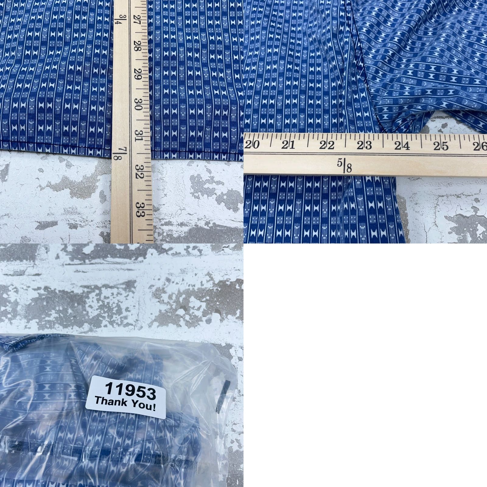 Vintage Gibson Shirt Men 2XL Blue Geometric Button-Up Western Cowboy Pearl Snap Casual Shirt Size US XXL / EU 58 / 5 - 8 Thumbnail