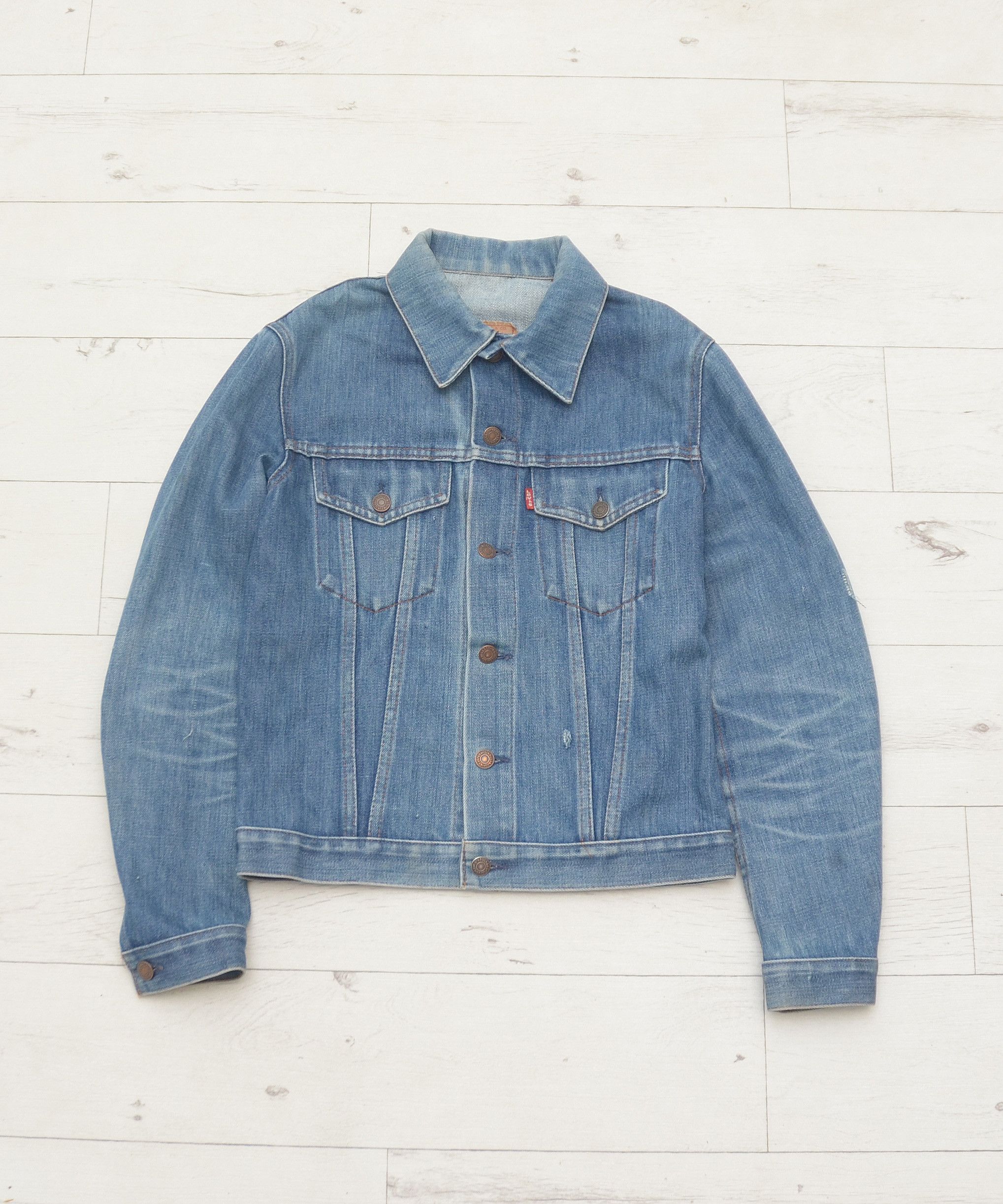 Levi's × Levi's Vintage Clothing × Vintage Vintage 70’s Levi’s Denim Jacket Washed Made in France Size S / US 4 / IT 40 - 1 Thumbnail