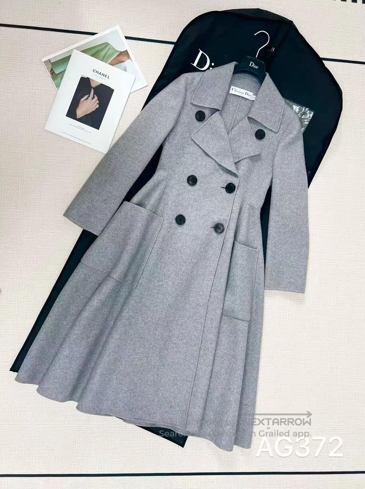 Dior Christian Dior Double-Breasted Coat. Size S / US 4 / IT 40 - 2 Thumbnail