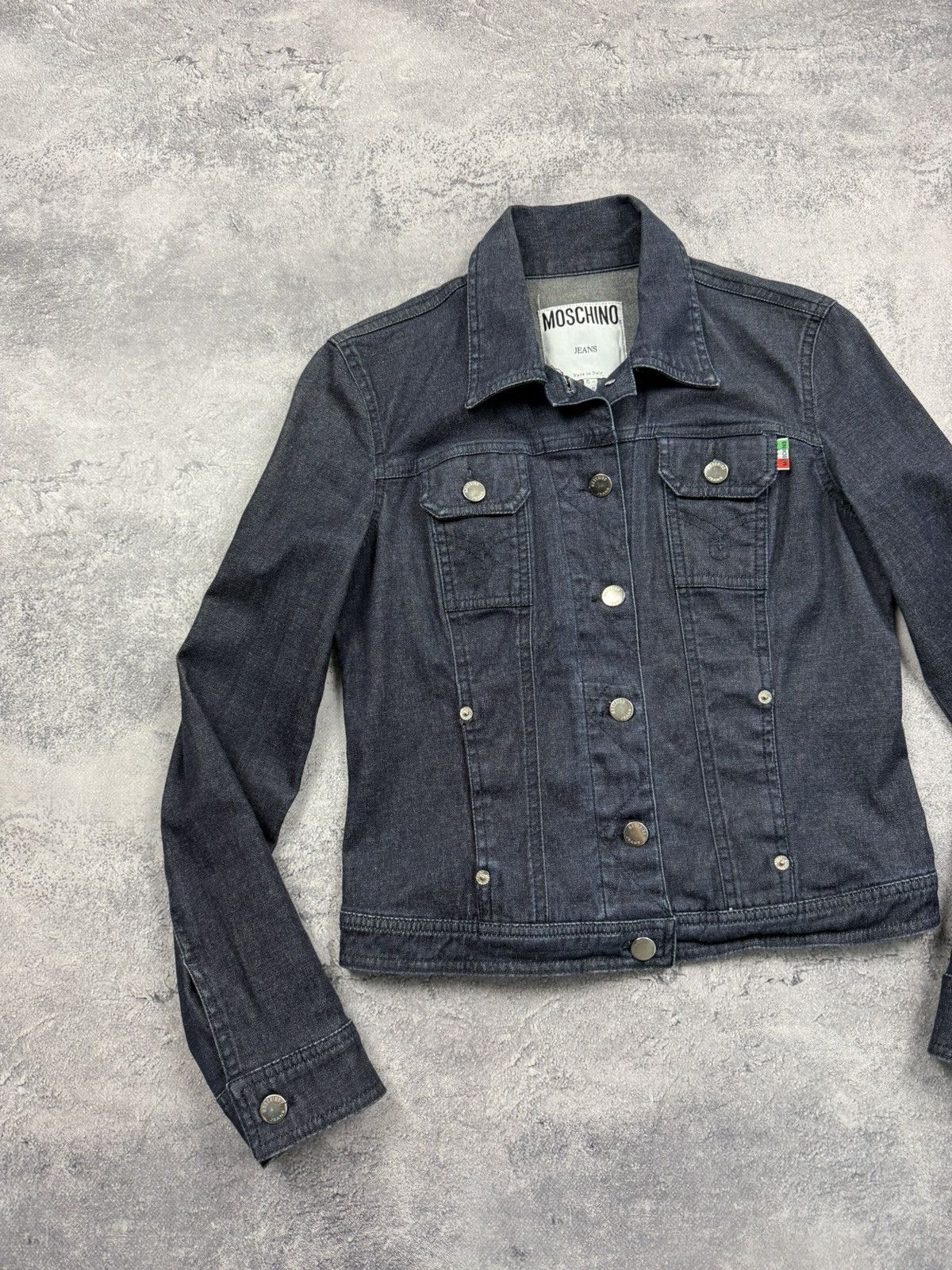 Moschino Vintage Moschino Jeans Denim Jacket Blazer Size M / US 6-8 / IT 42-44 - 7 Thumbnail
