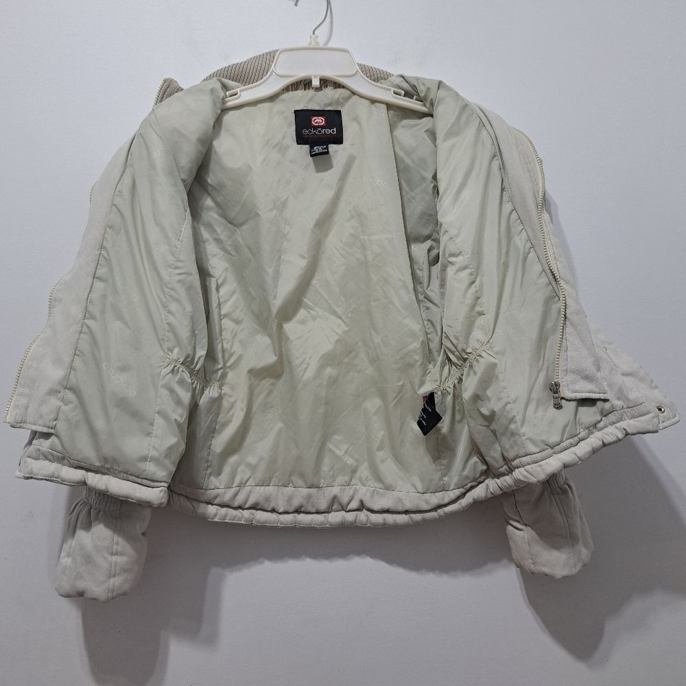 Other Vintage Eckored Women's Puffer Coat With Hoodie Medium Beige Size M / US 6-8 / IT 42-44 - 10 Thumbnail