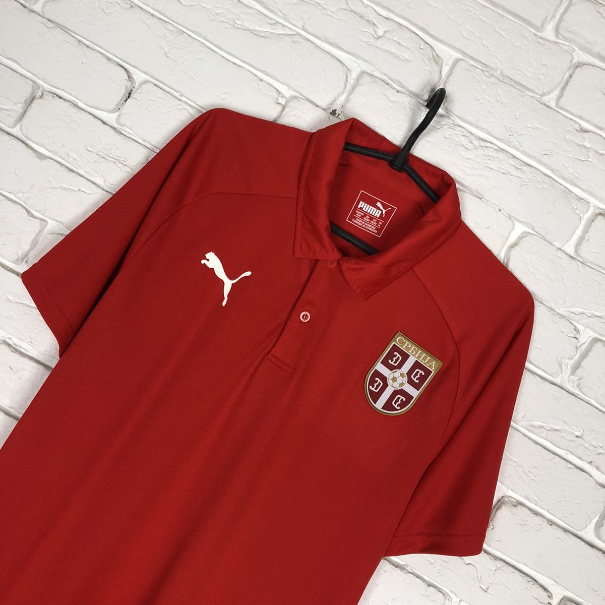 Puma Serbia national team 2017 soccer jersey Size US M / EU 48-50 / 2 - 2 Thumbnail