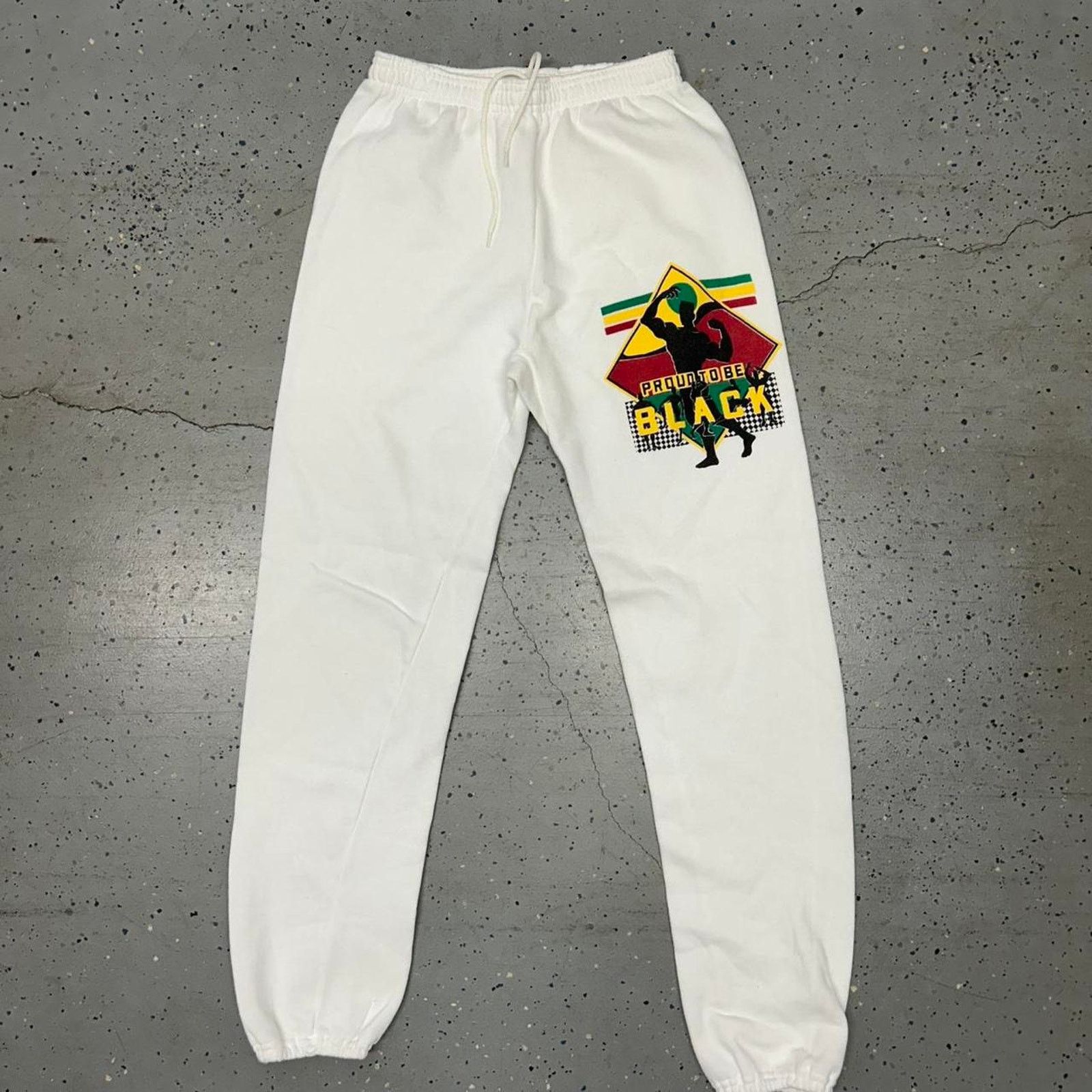 Other VTG White and red Proud to be black sweatpants Size 28" / US 6 / IT 42 - 1 Thumbnail