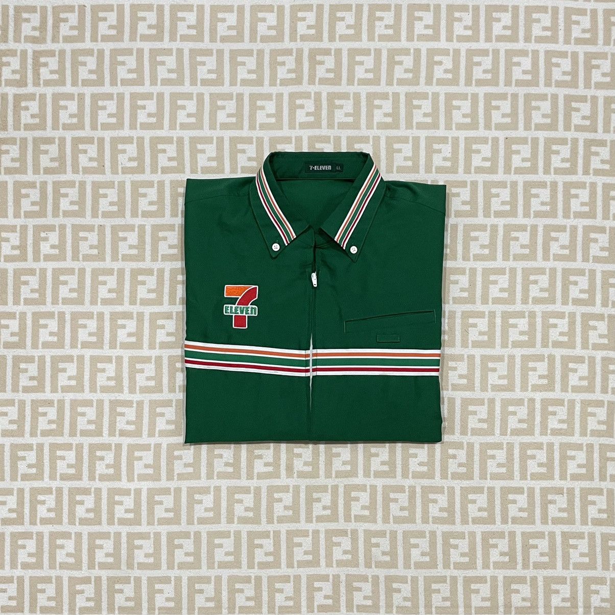 Vintage Vintage 7 Eleven Work Shirt Size US L / EU 52-54 / 3 - 1 Thumbnail