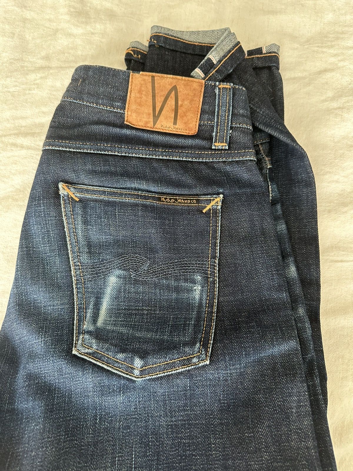 Nudie Jeans Nudie Jeans Steady Eddie II Dry Ace Selvage 31 x 30 Size US 31 - 1 Thumbnail