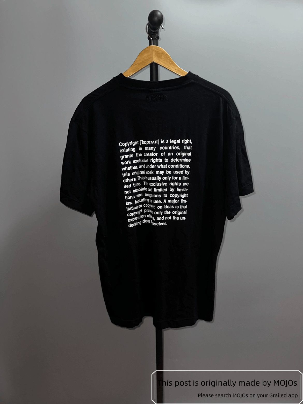 Vetements Vetements 20SS Copy Right Tee Size US L / EU 52-54 / 3 - 2 Thumbnail