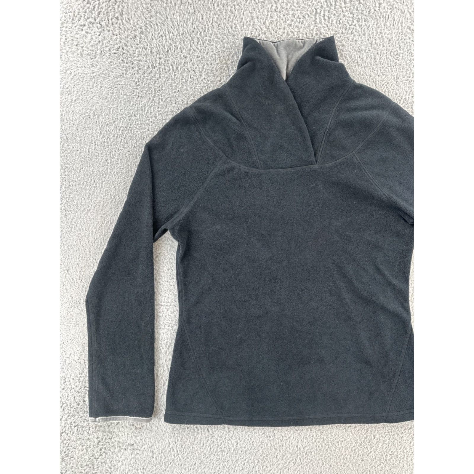 Prana VINTAGE PrAna Women’s Size XL Black Pullover Fleece Lightweight Packable Layer Hiking Size XL / US 12-14 / IT 48-50 - 3 Thumbnail