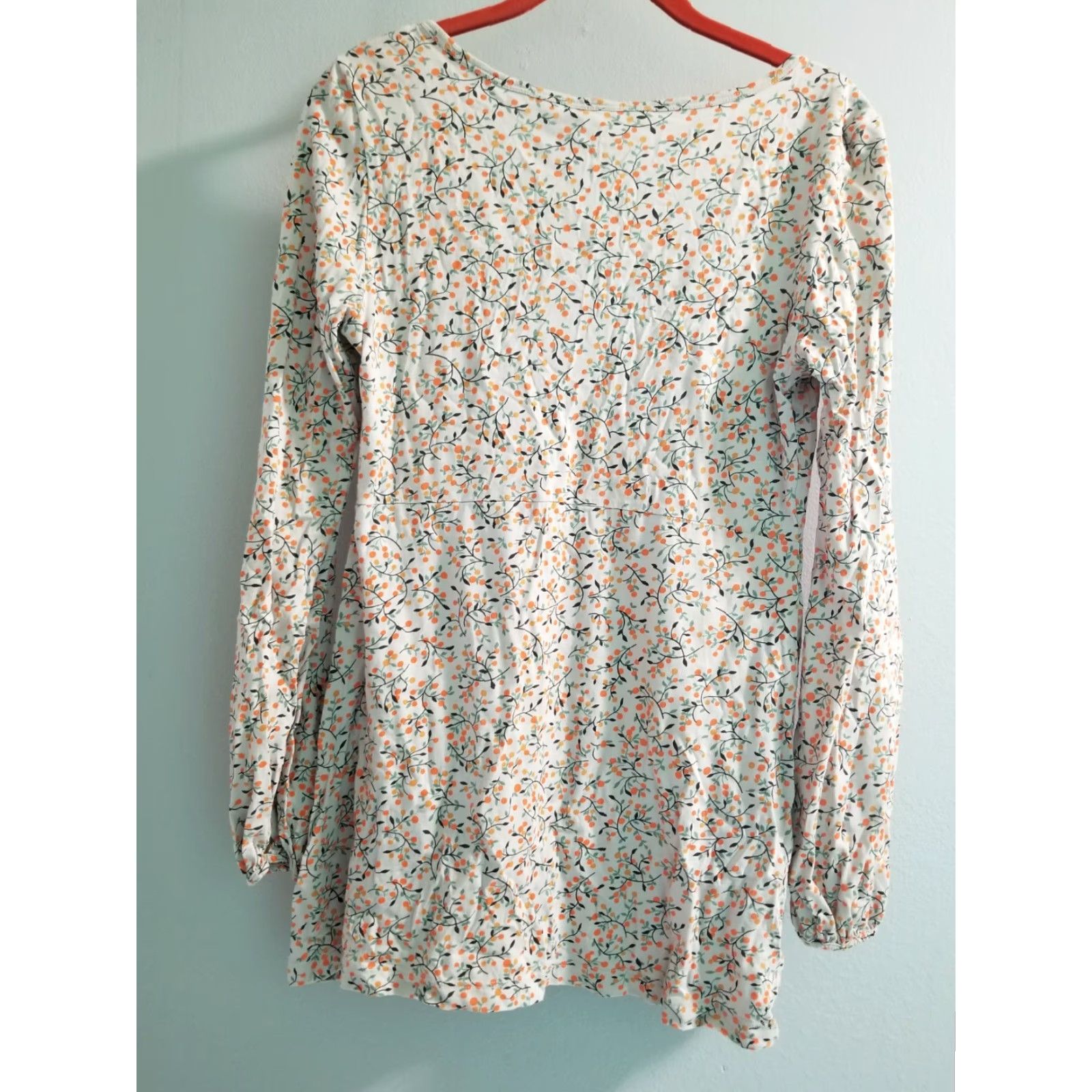Anthropologie VINTAGE Anthropologie Little Yellow Button Women’s Pullover Shirt Blue Size S Long Sleeve Boat Neck Casual Top Pullover Women’s Size S / US 4 / IT 40 - 3 Thumbnail