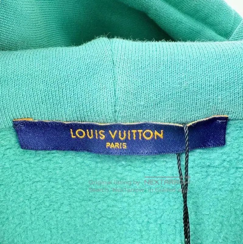 Louis Vuitton Louis Vuitton Green Hoodie for Men . Size US S / EU 44-46 / 1 - 4 Thumbnail