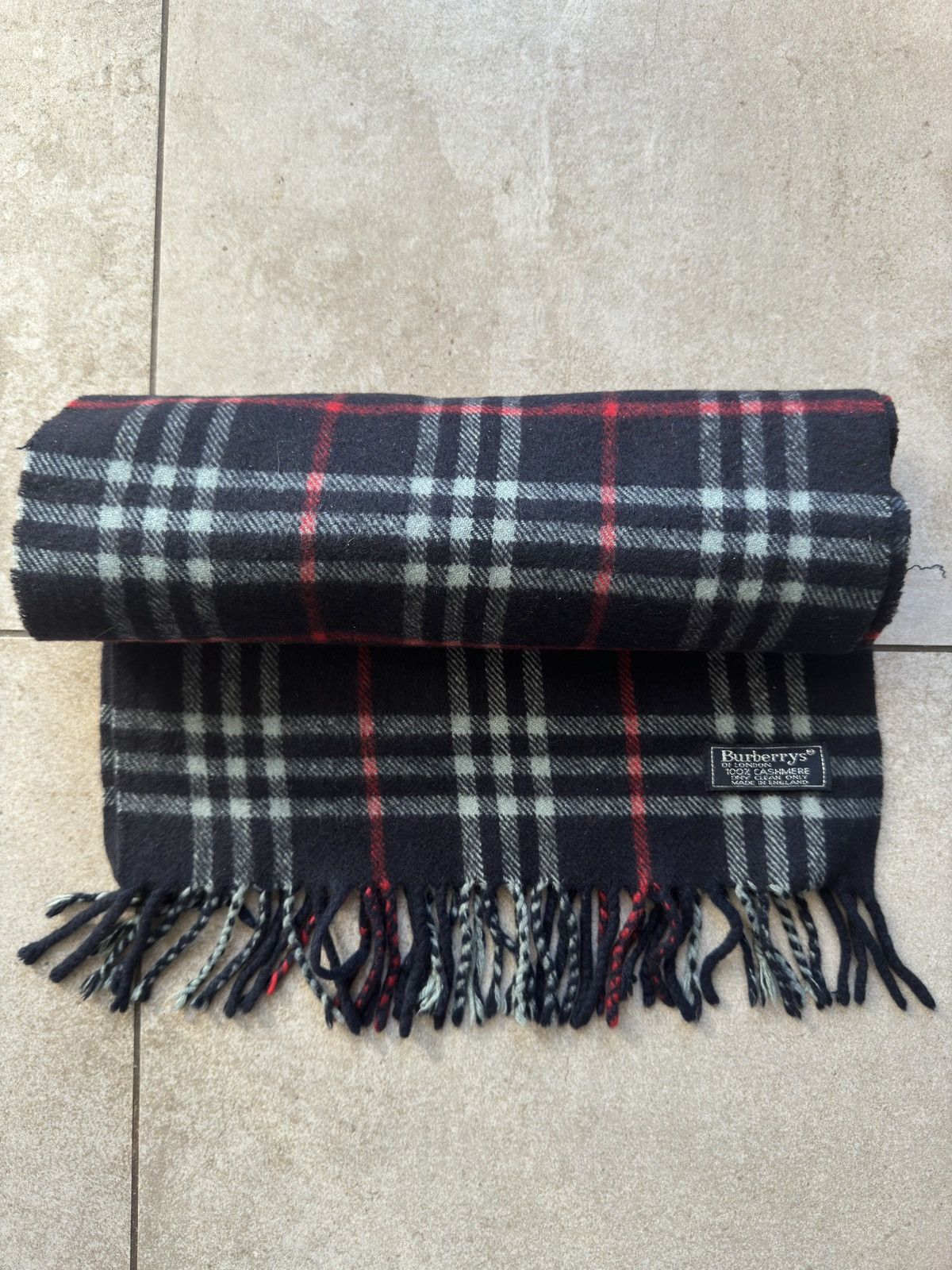 Burberry Burberry blue navy scarf Size ONE SIZE - 5 Thumbnail