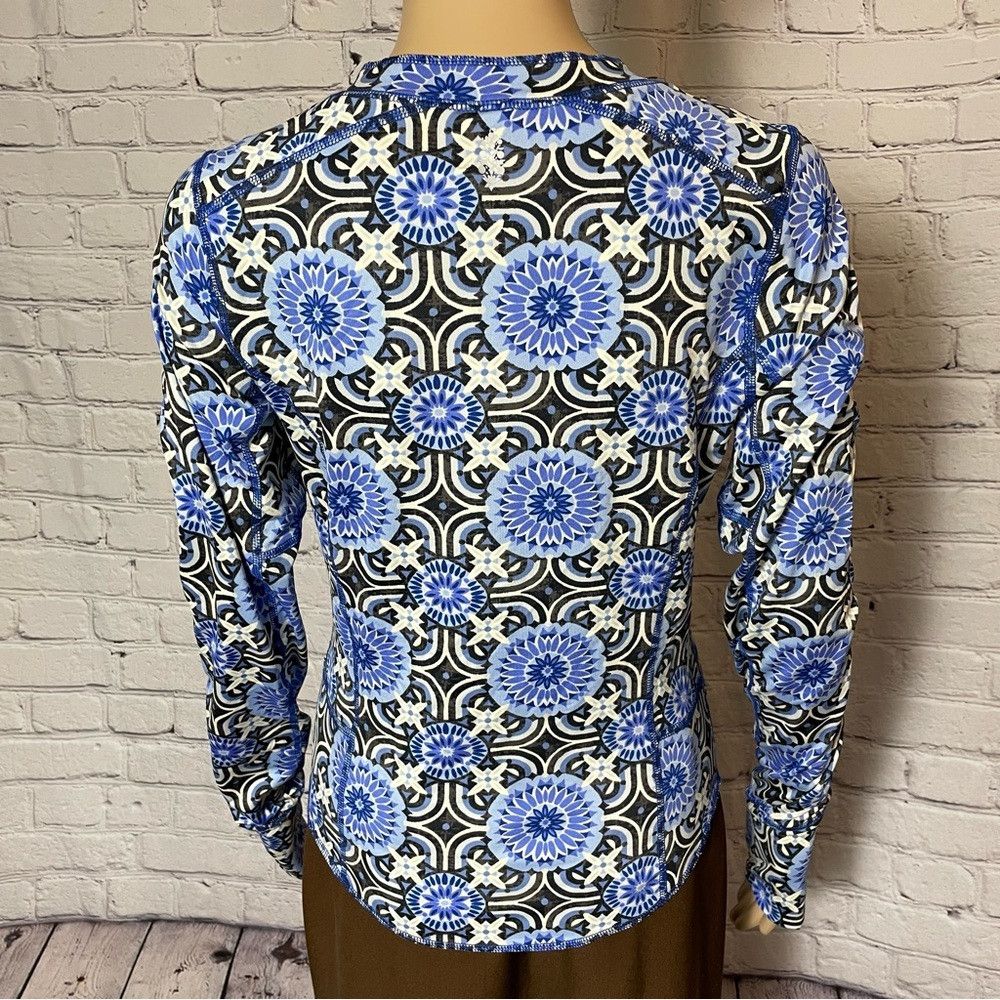 Free People New Free People Fireside Long Sleeve Base Layer Blue Top Si Size M / US 6-8 / IT 42-44 - 6 Thumbnail