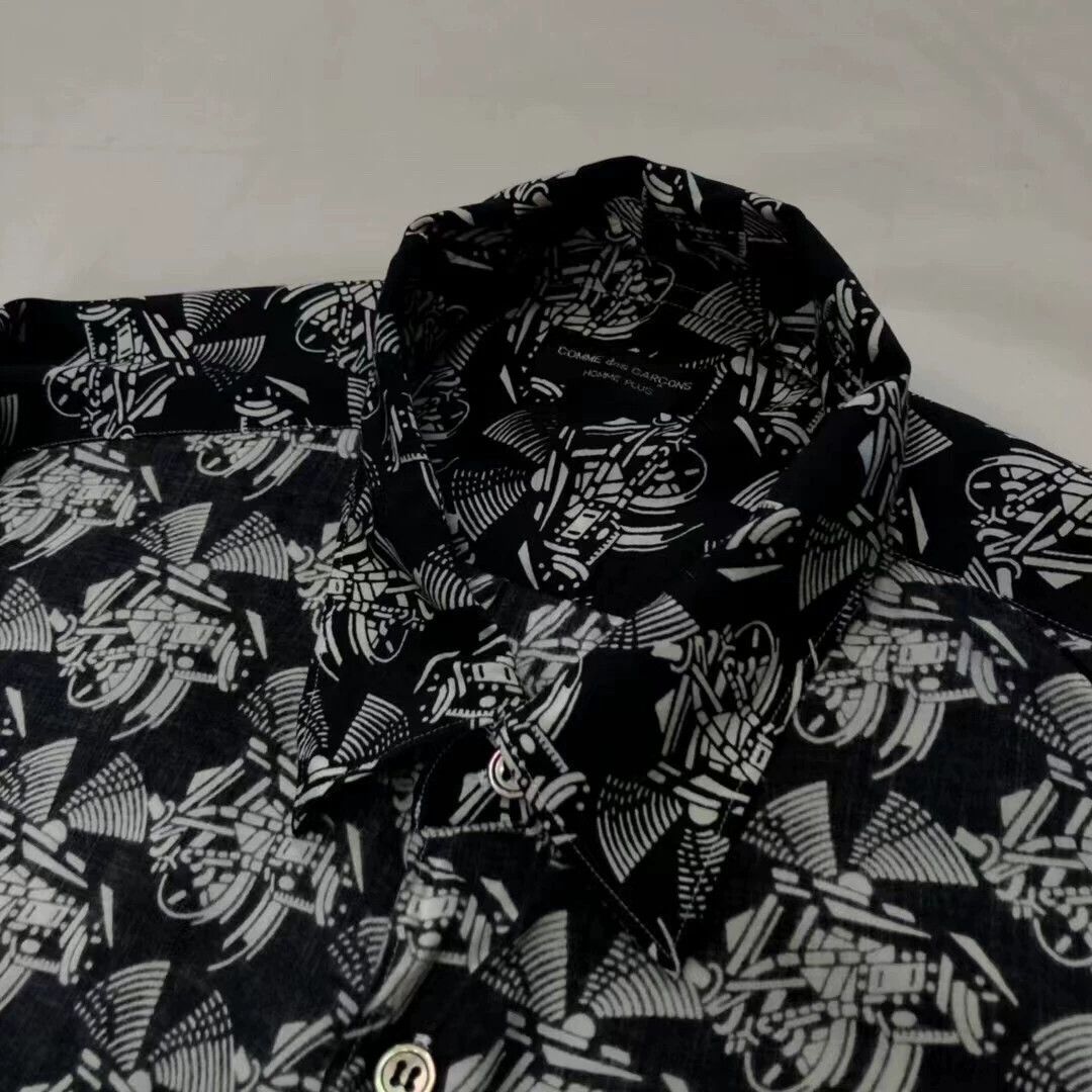 Comme des Garcons CDG 1995SS Homme Plus Mechanical Rayon Loose Unisex Shirt Size US M / EU 48-50 / 2 - 6 Thumbnail