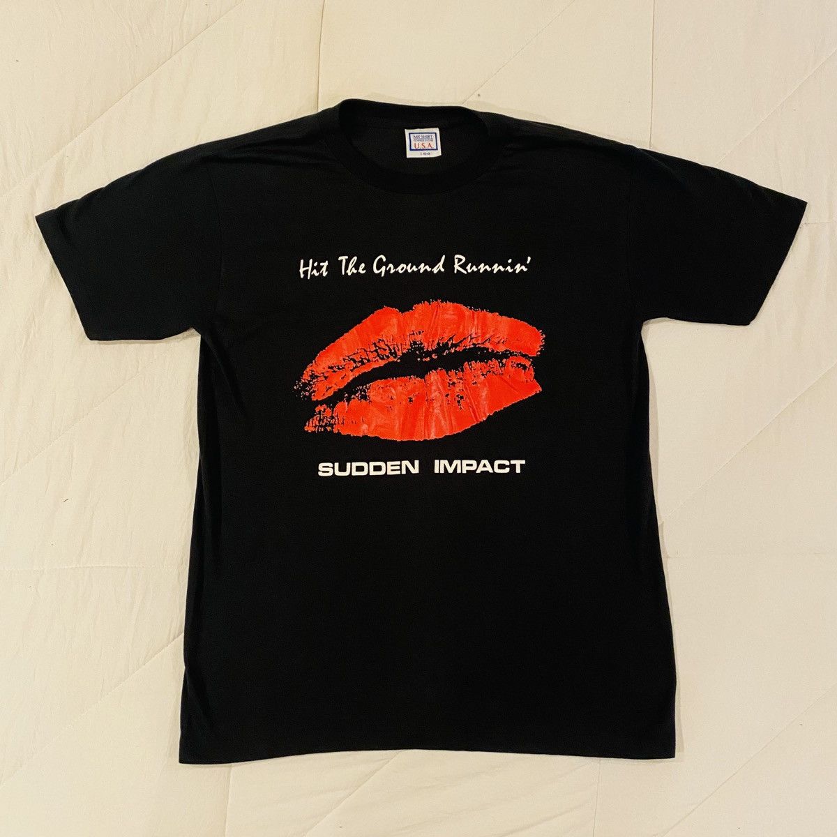 Band Tees × Vintage Vintage 1989 Hit The Ground Runnin’ Sudden Impact Shirt M Size US M / EU 48-50 / 2 - 1 Thumbnail