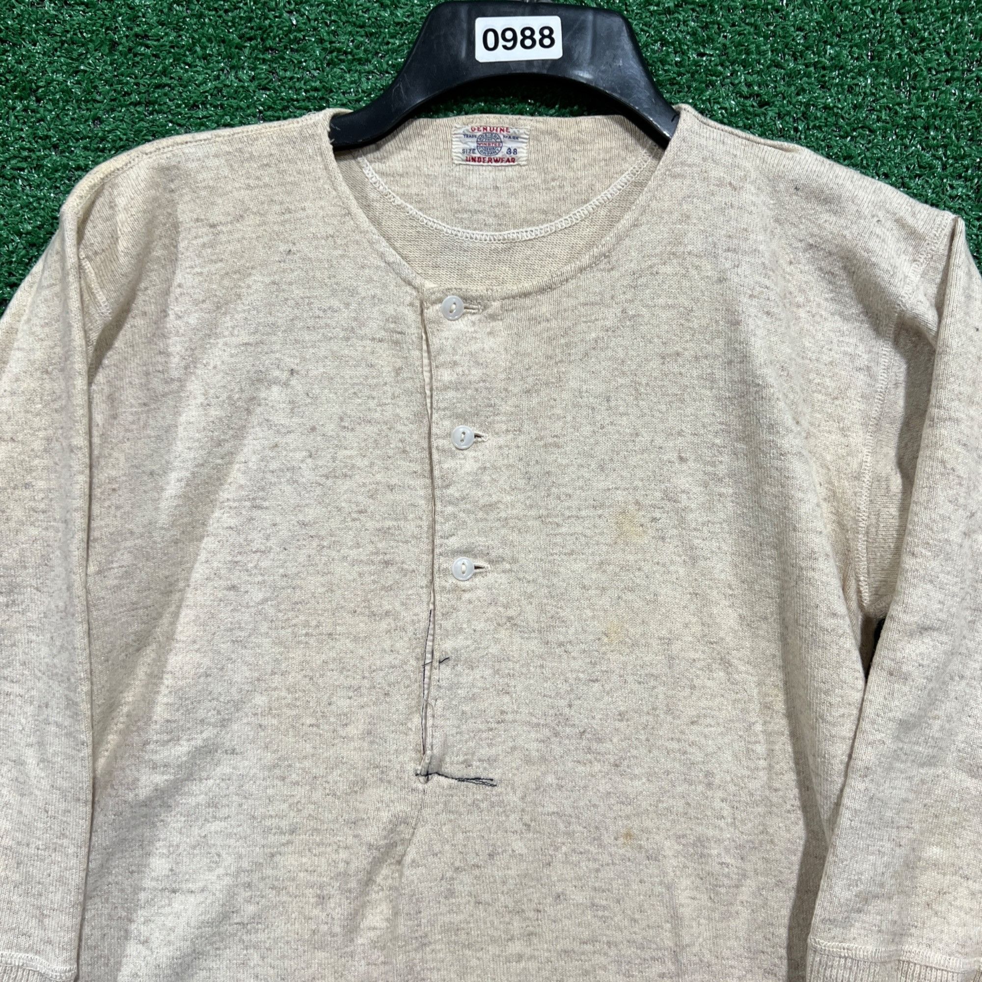 Vintage Vintage genuine underwear 50s-60s long sleeve shirt Size US L / EU 52-54 / 3 - 3 Thumbnail