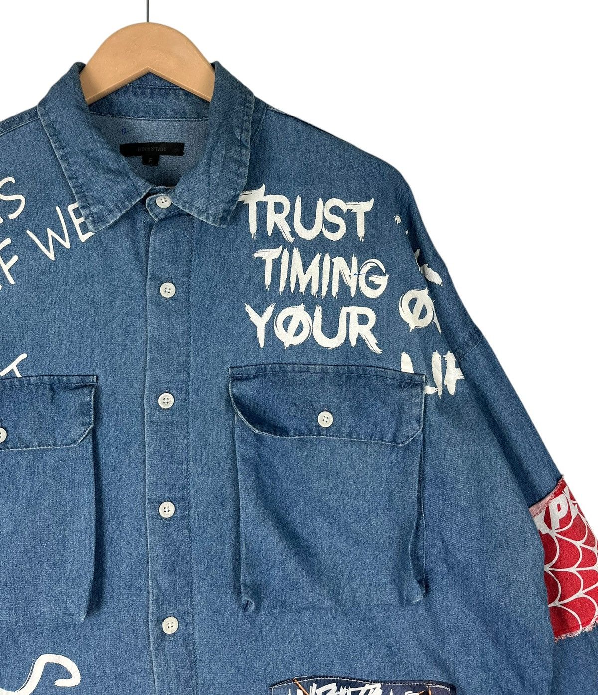 Hysteric Glamour Oversized Bikestar Exploited Underground Button Up Size US XXL / EU 58 / 5 - 6 Thumbnail