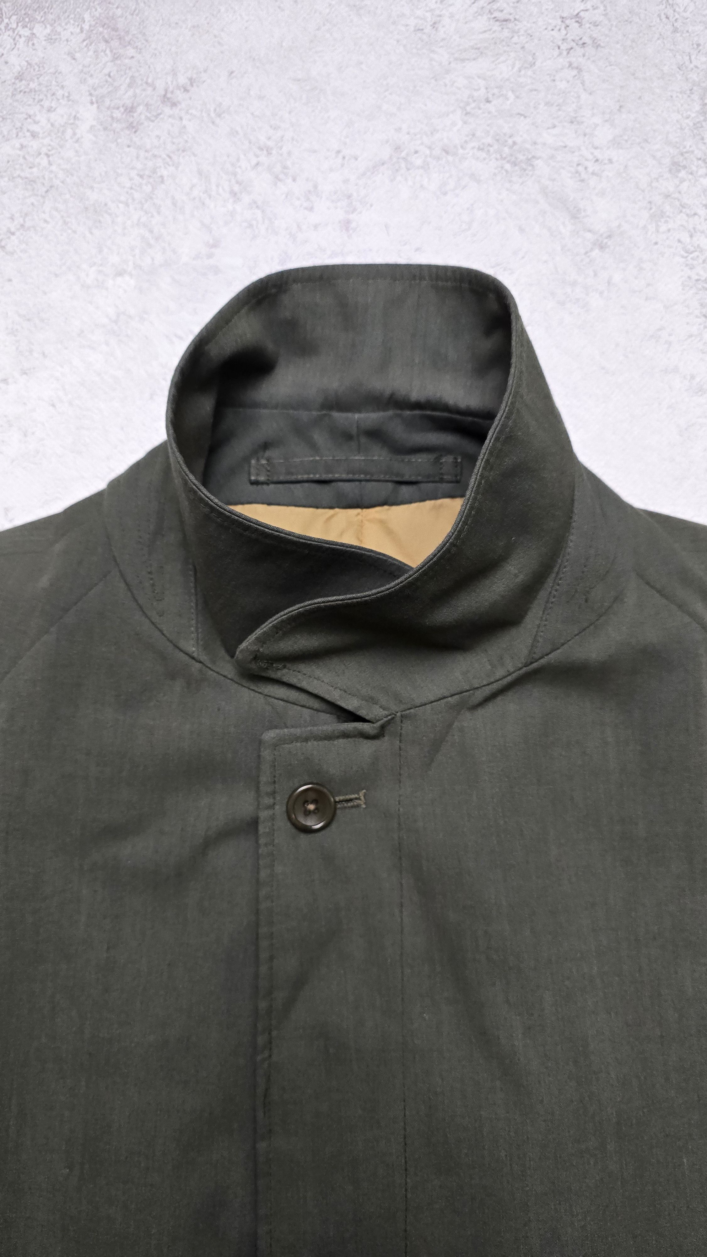 Burberry Vintage Burberrys Mac Coat Men’s 42R L Olive Green Balmacaan Size US L / EU 52-54 / 3 - 7 Thumbnail