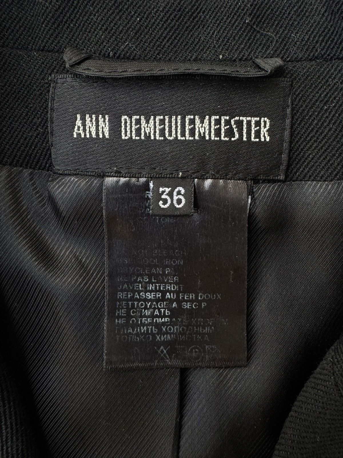 Ann Demeulemeester Ann Demeulemeester AW06 Cropped Peak Lapel Vest Size XS / US 0-2 / IT 36-38 - 6 Thumbnail