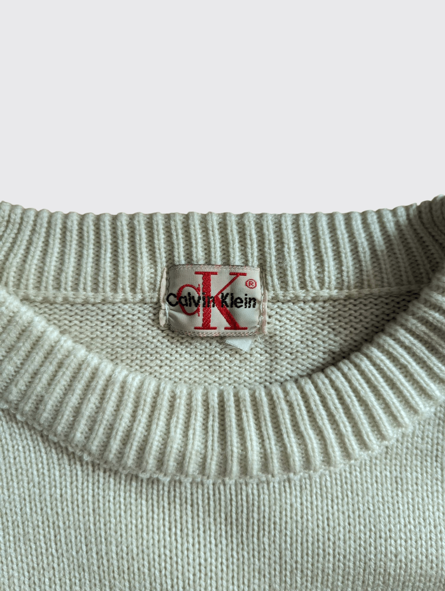 Calvin Klein Calvin Klein Logo Vintage Knit Sweater Size US L / EU 52-54 / 3 - 7 Thumbnail