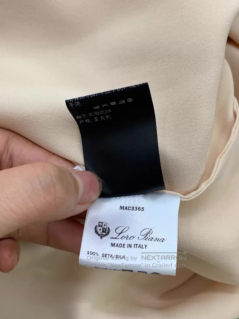 Loro Piana Loro Piana Apricot High-Neck Long Sleeve Shirt Size S / US 4 / IT 40 - 6 Thumbnail