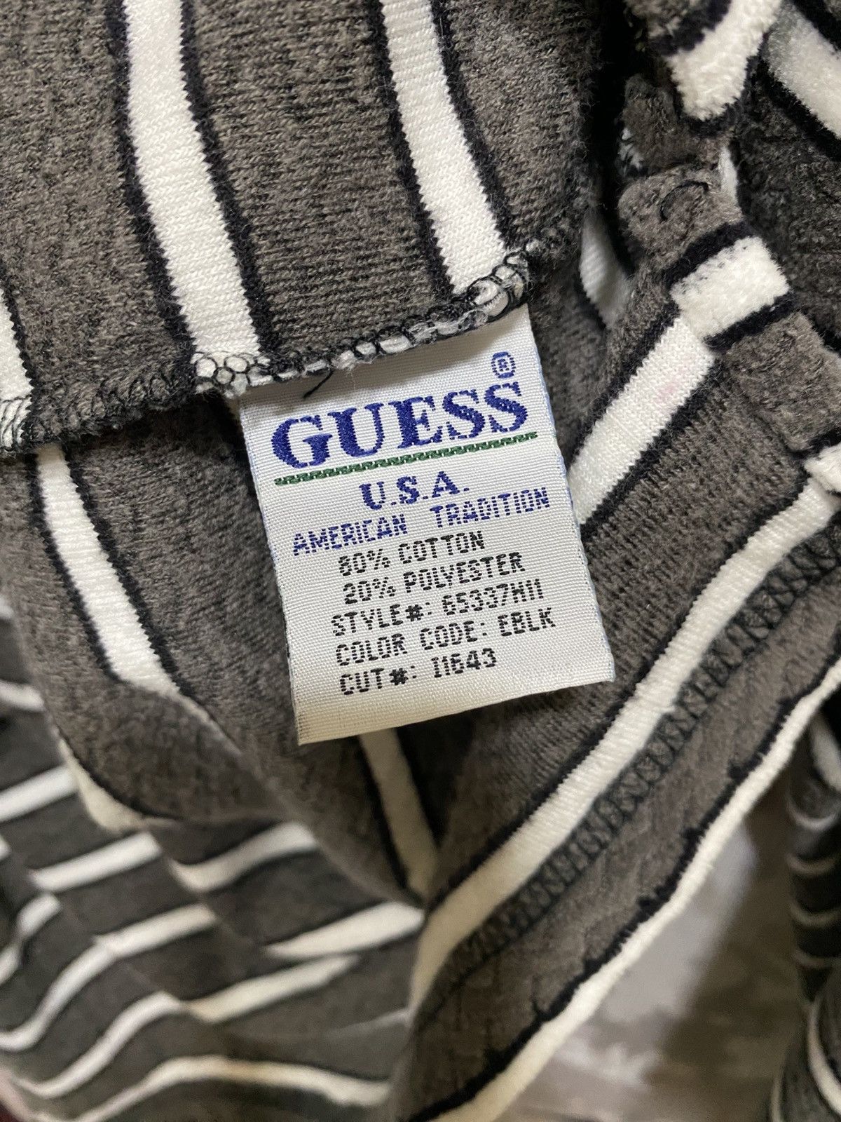 Guess Vintage Guees Stripes Fleece Half Zip Shirt Size US M / EU 48-50 / 2 - 10 Thumbnail