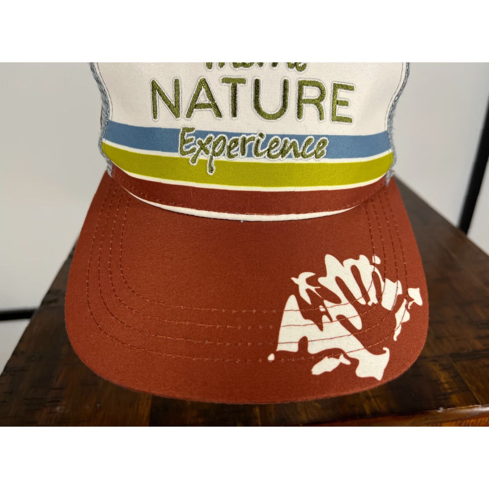 Vintage Boco Gear Hat Trucker Adult Medium Brown A dult Medium Brown Trucker Hat Cap Camp Hiking Nature Logo Size ONE SIZE - 3 Thumbnail
