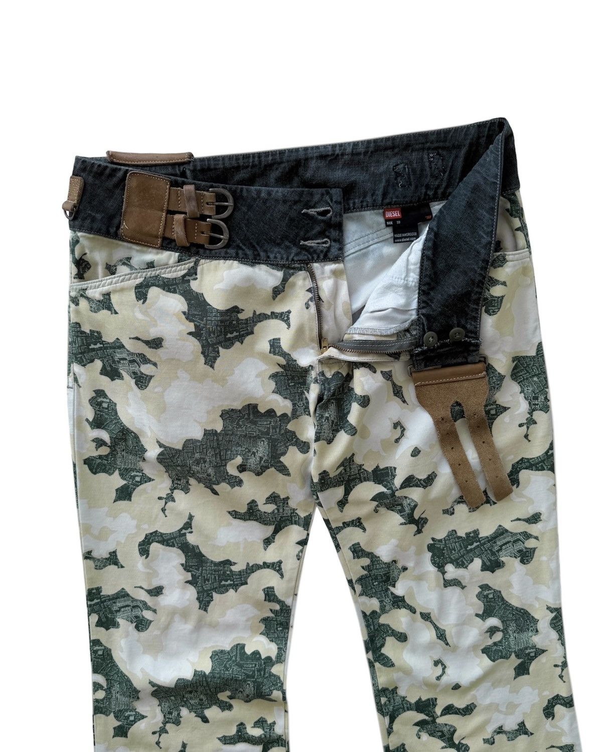 Diesel DIESEL FLARE CAMO PANTS🇮🇹 Size US 33 - 5 Thumbnail