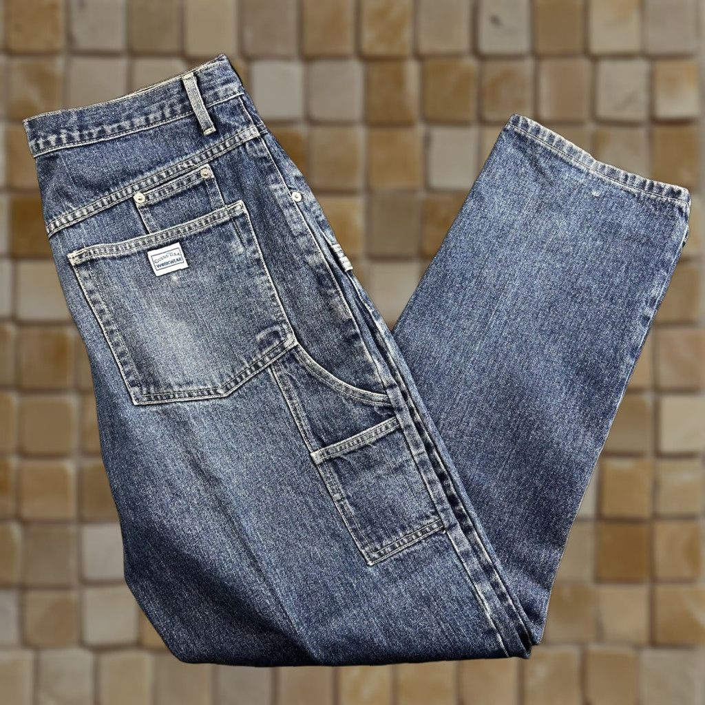 Guess Guess Jeans Mens 35x34 Extra Large Blue Carpenter