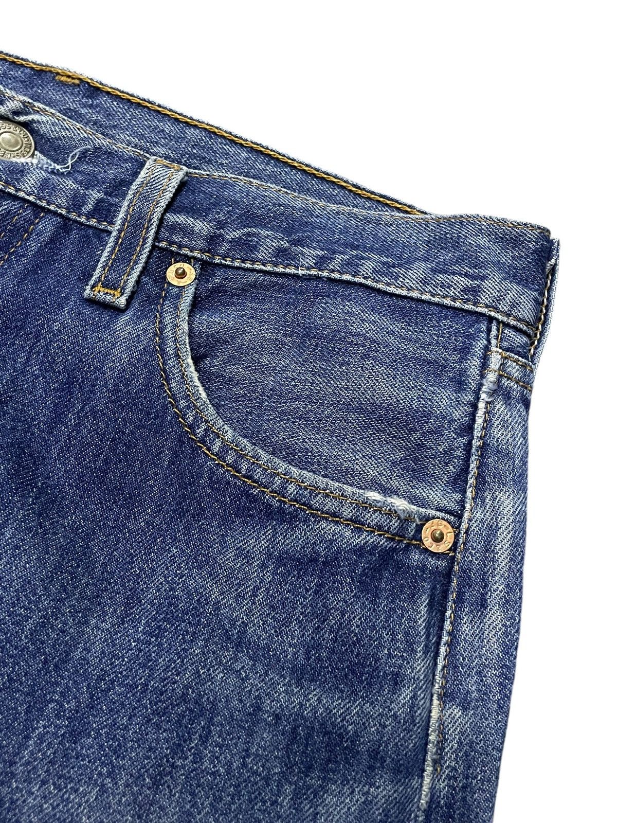 Levi's × Vintage Vintage Levis 501 90s Distressed Jeans Size US 30 / EU 46 - 9 Thumbnail