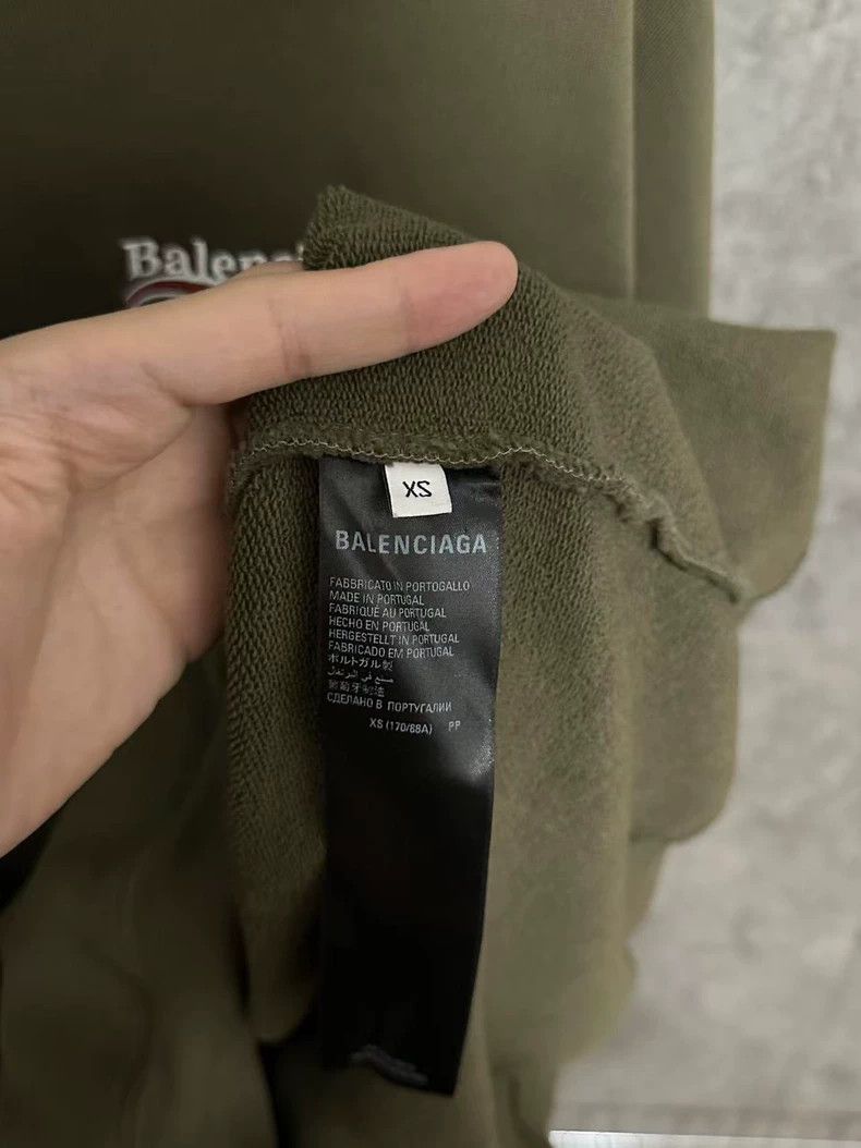 Balenciaga Balenciaga Military Green Coca-Cola Embroidered Logo Hoode Size US XS / EU 42 / 0 - 4 Thumbnail