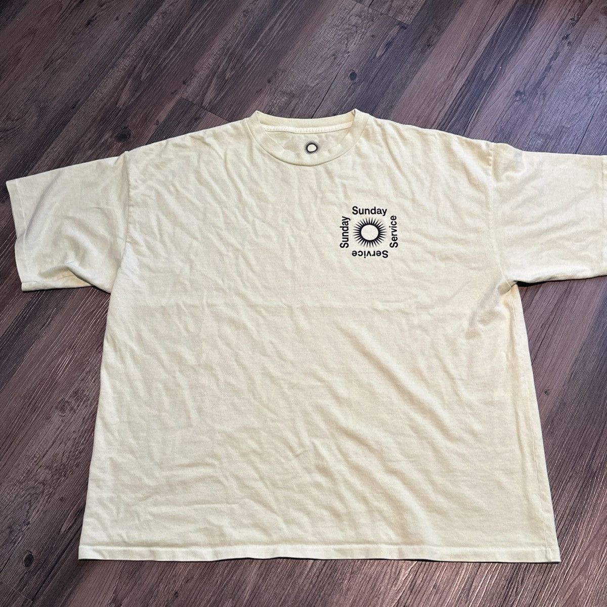 YEEZY SUNDAY SERVICE COTTON TWILL Tシャツ Kanye West Sample Sunday Service Oversized Medium T Shirt