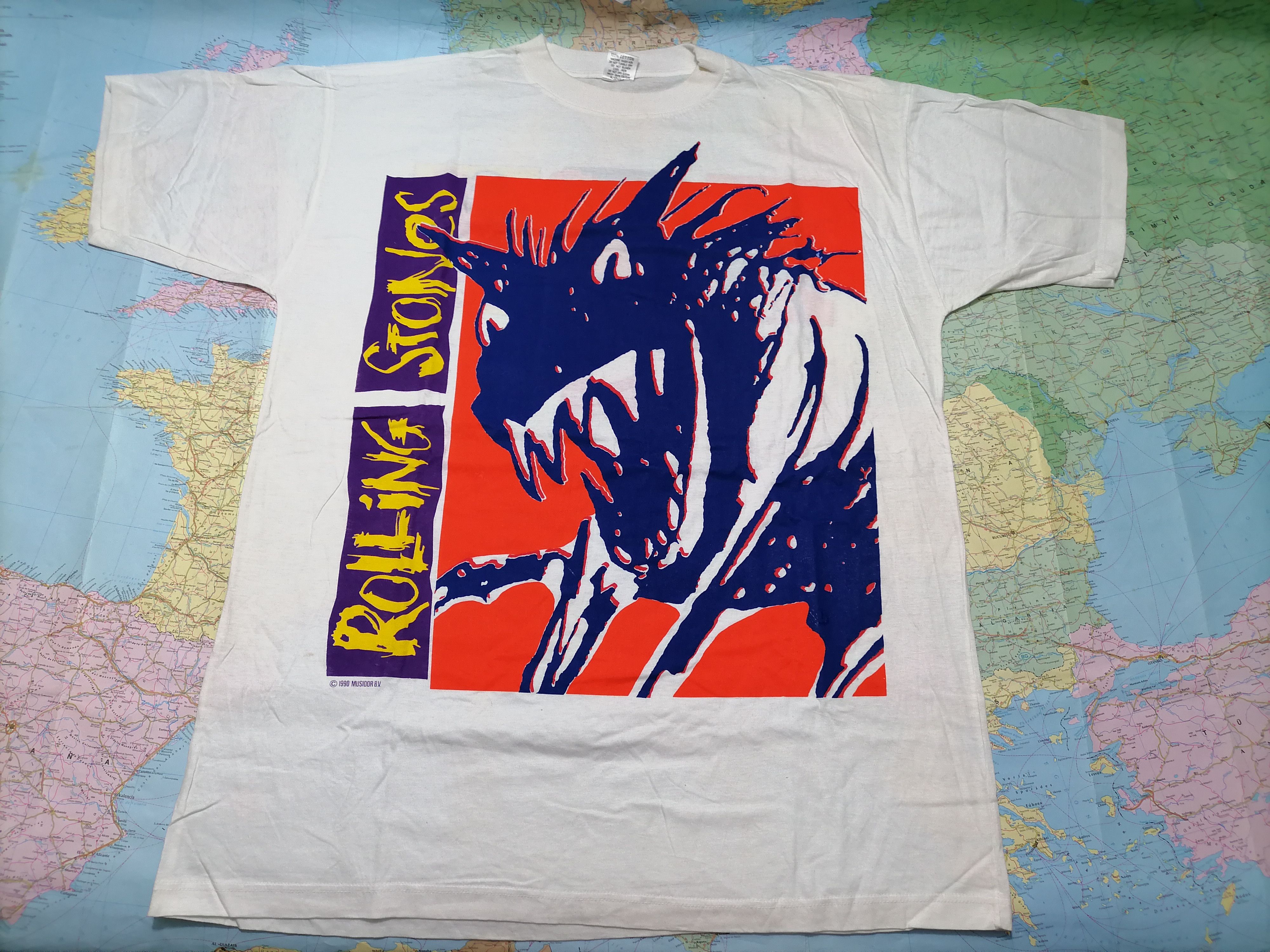 Brockum Vintage Tee Rolling Stones Europe tour 90 Size US XL / EU 56 / 4 - 2 Thumbnail