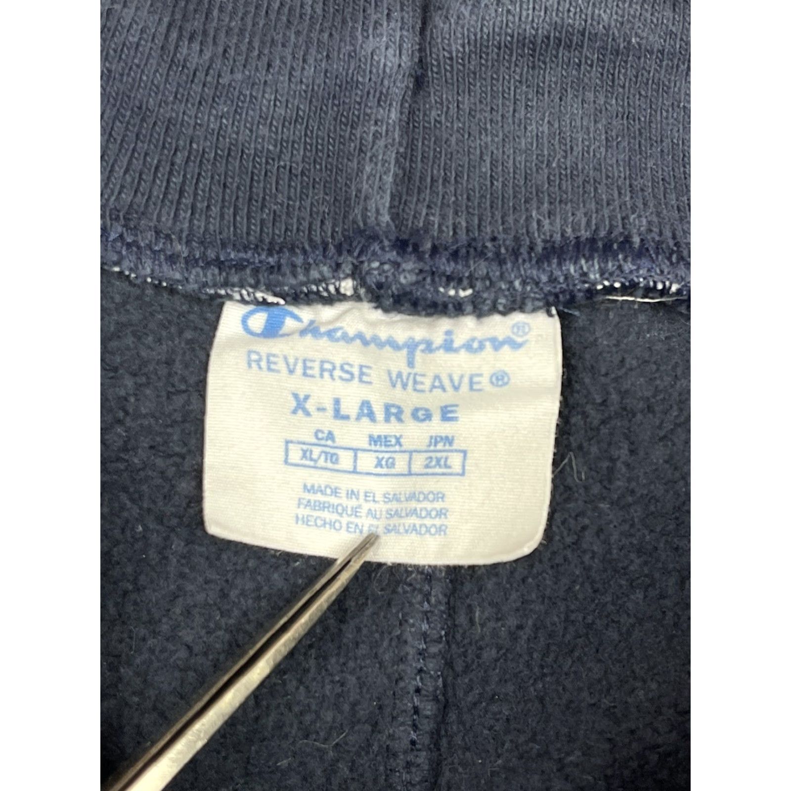 Champion Champion Mens Logo Reverse Weave SweatShorts Short Gym Blue XL Regular Inseam 10 in Adjustable Drawstring Reversible Sports Athletic Activewear Size US 36 / EU 52 - 2 Thumbnail