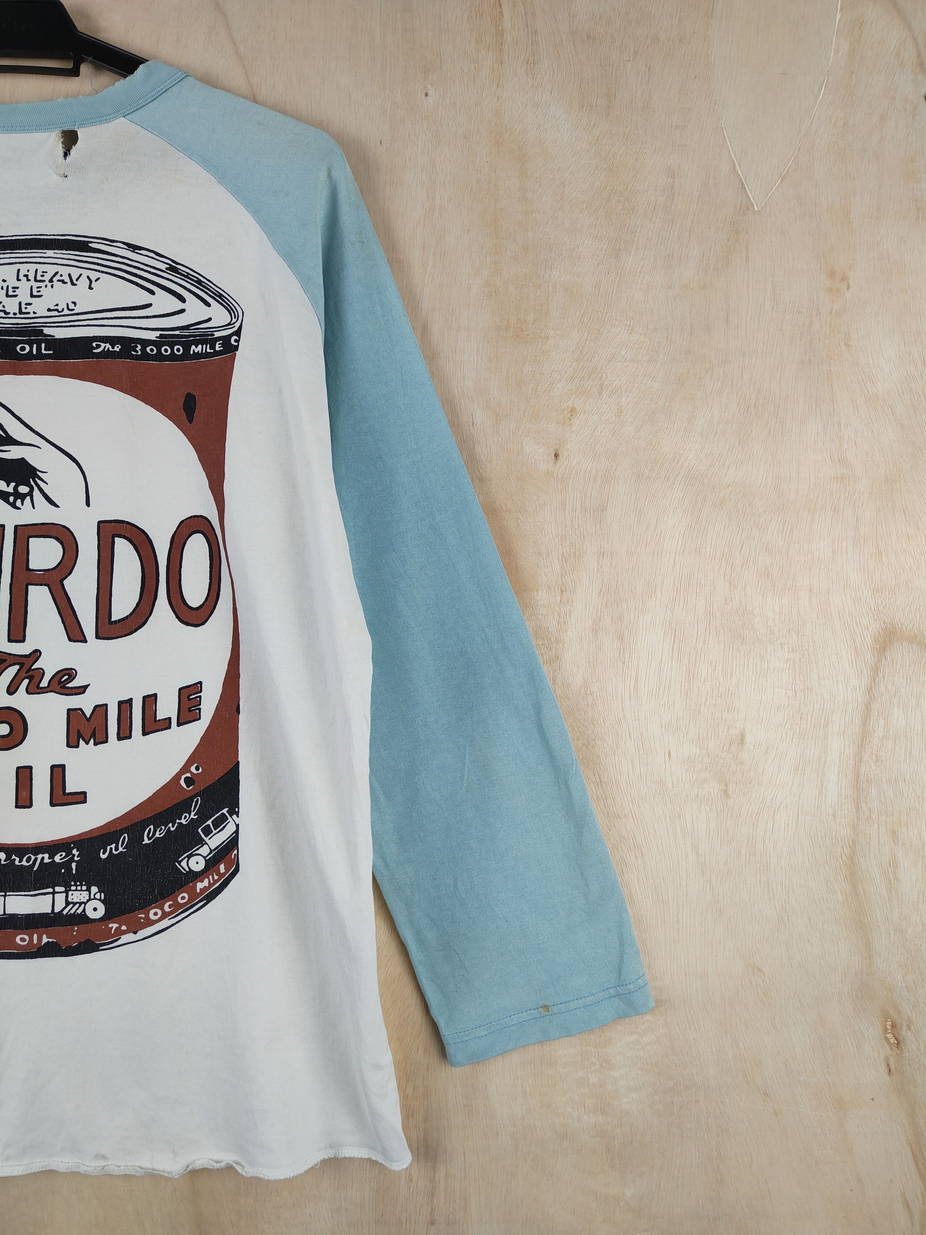 Japanese Brand Weirdo White Green vintage Faded Long Sleeve T-Shirts #S2482 Size US L / EU 52-54 / 3 - 5 Thumbnail