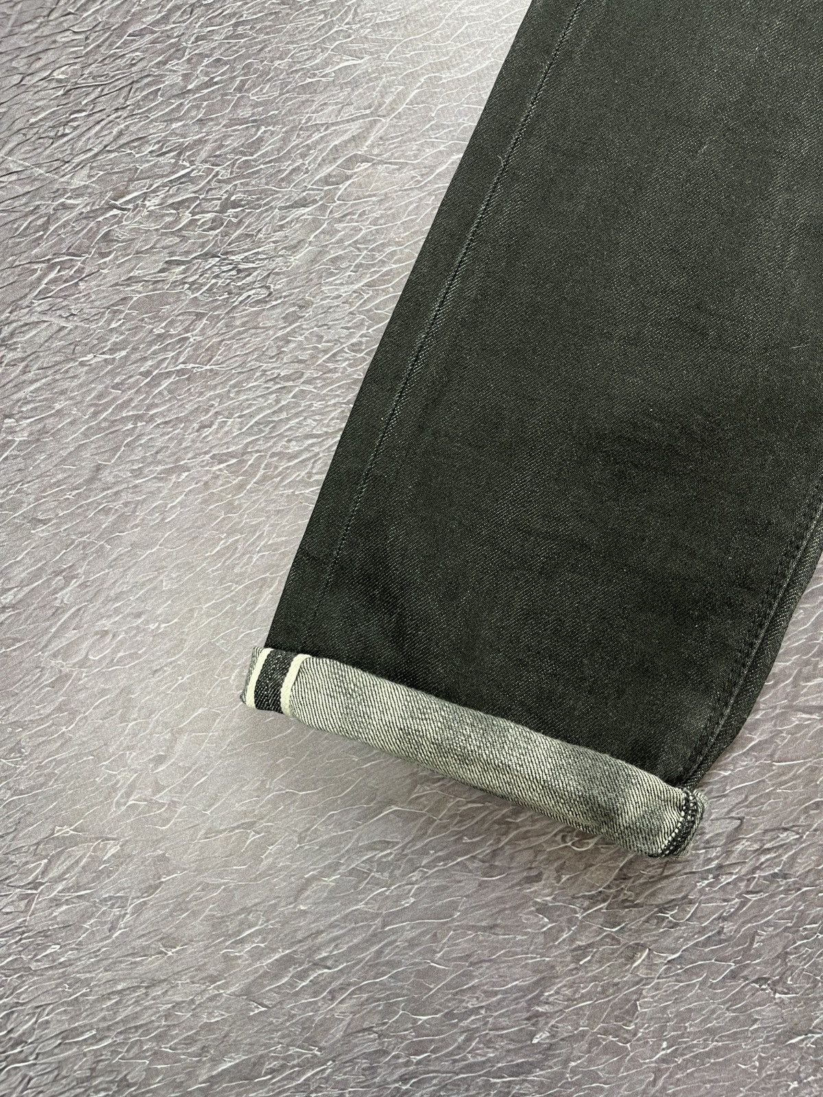 Lee Lee made in USA selvedge graphite black denim jeans Size US 31 - 5 Thumbnail