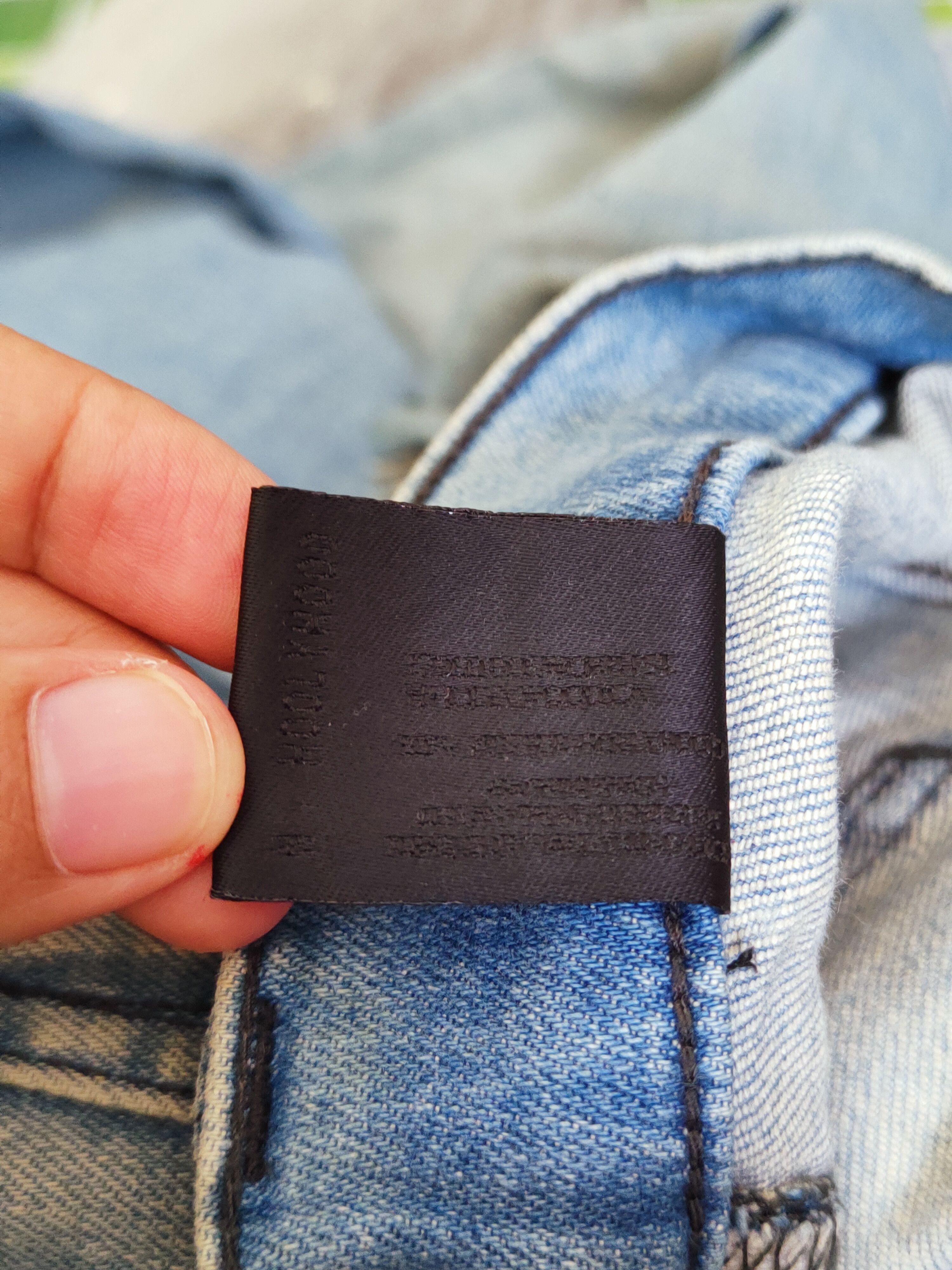 Vintage Mister Hollywood Blue Distressed Ripped Skinny Jeans #W659 Size US 34 / EU 50 - 14 Thumbnail