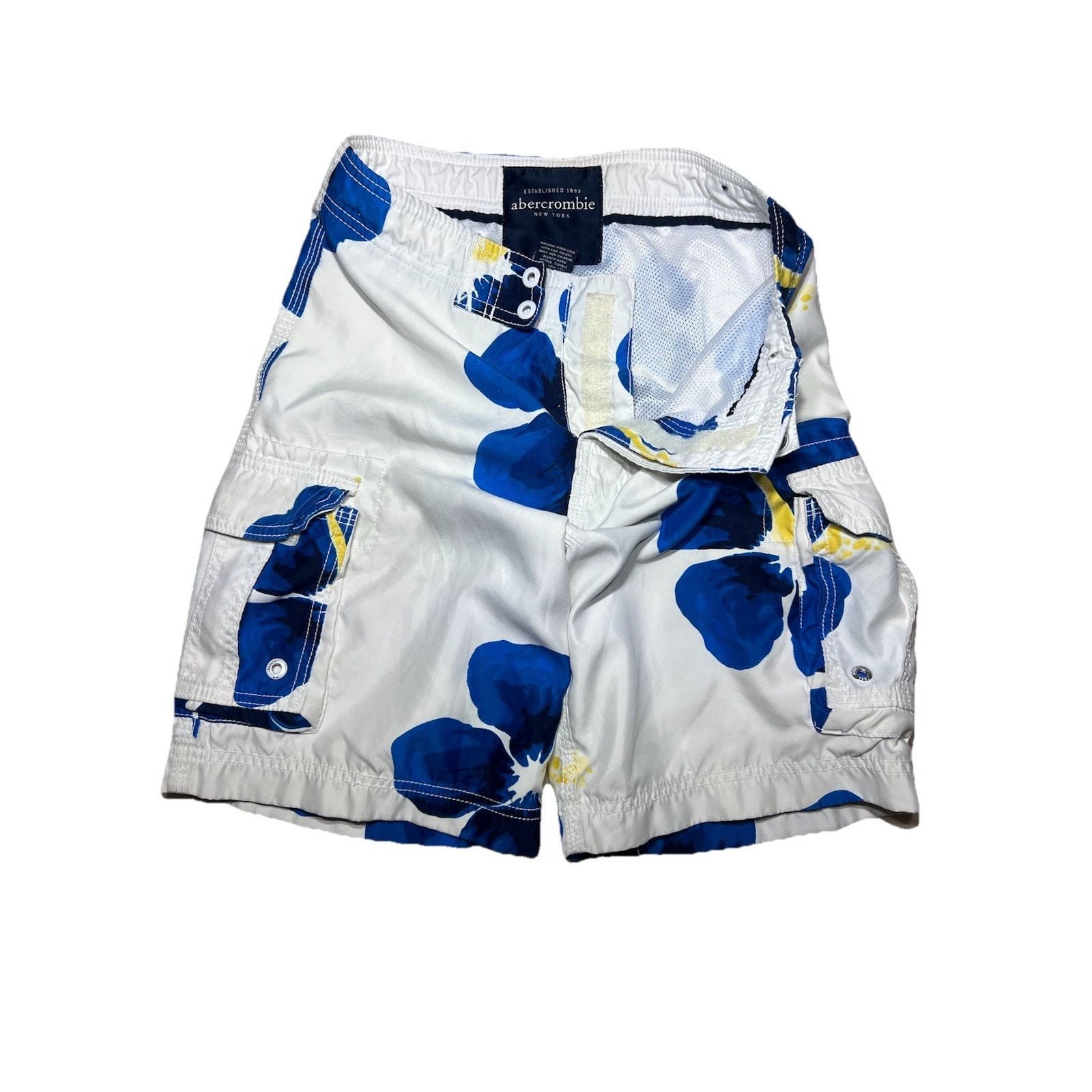 Abercrombie & Fitch abercrombie fitch swim trunks Trunks Blue White Sz M Pockets Size US 30 / EU 46 - 1 Thumbnail