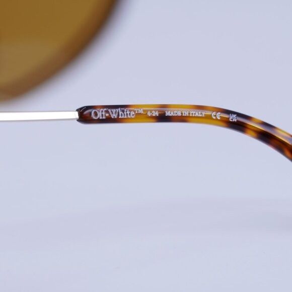 Off-White 🕶️New Off-White OERI13M MIAMI 7662 Sunglasses - Gold Frame Size ONE SIZE - 9 Thumbnail