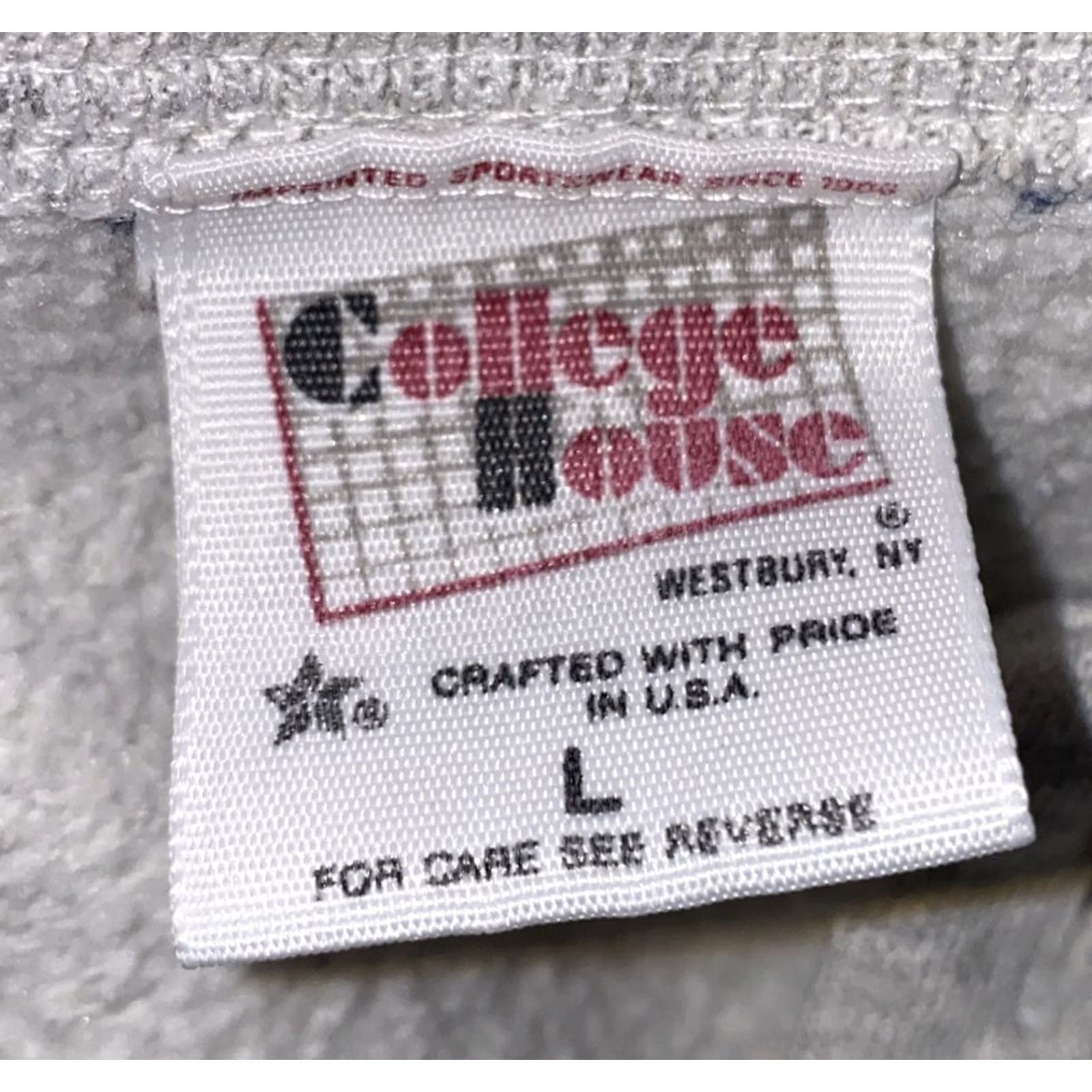 Vintage College House Sweatshirt Henley Shirt Mens L Gray Cotton Blend USA Made LANCERS Size US L / EU 52-54 / 3 - 8 Thumbnail