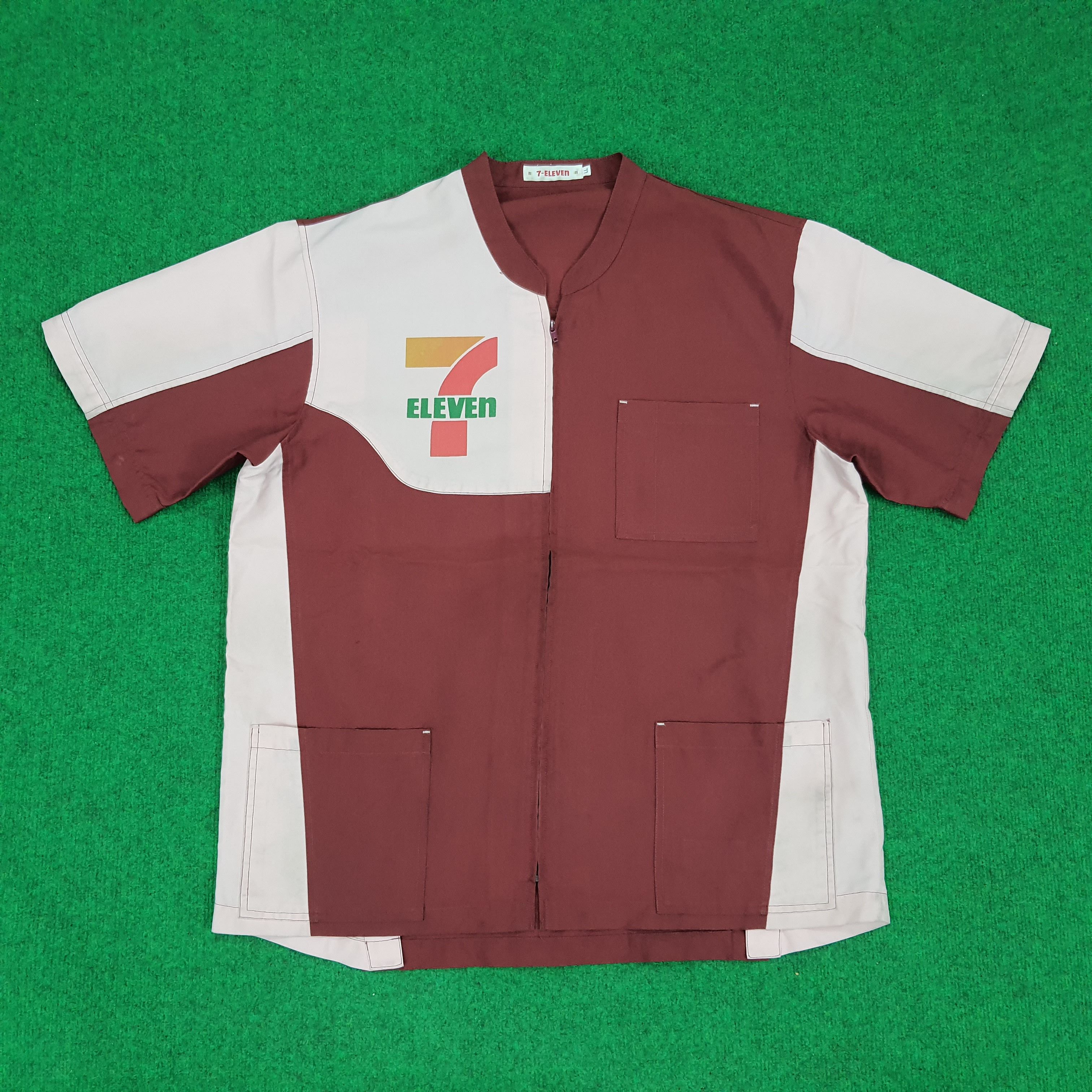 Japanese Brand Vintage 7 Eleven Japan Staff Uniform Workwear Jacket Size US L / EU 52-54 / 3 - 1 Thumbnail