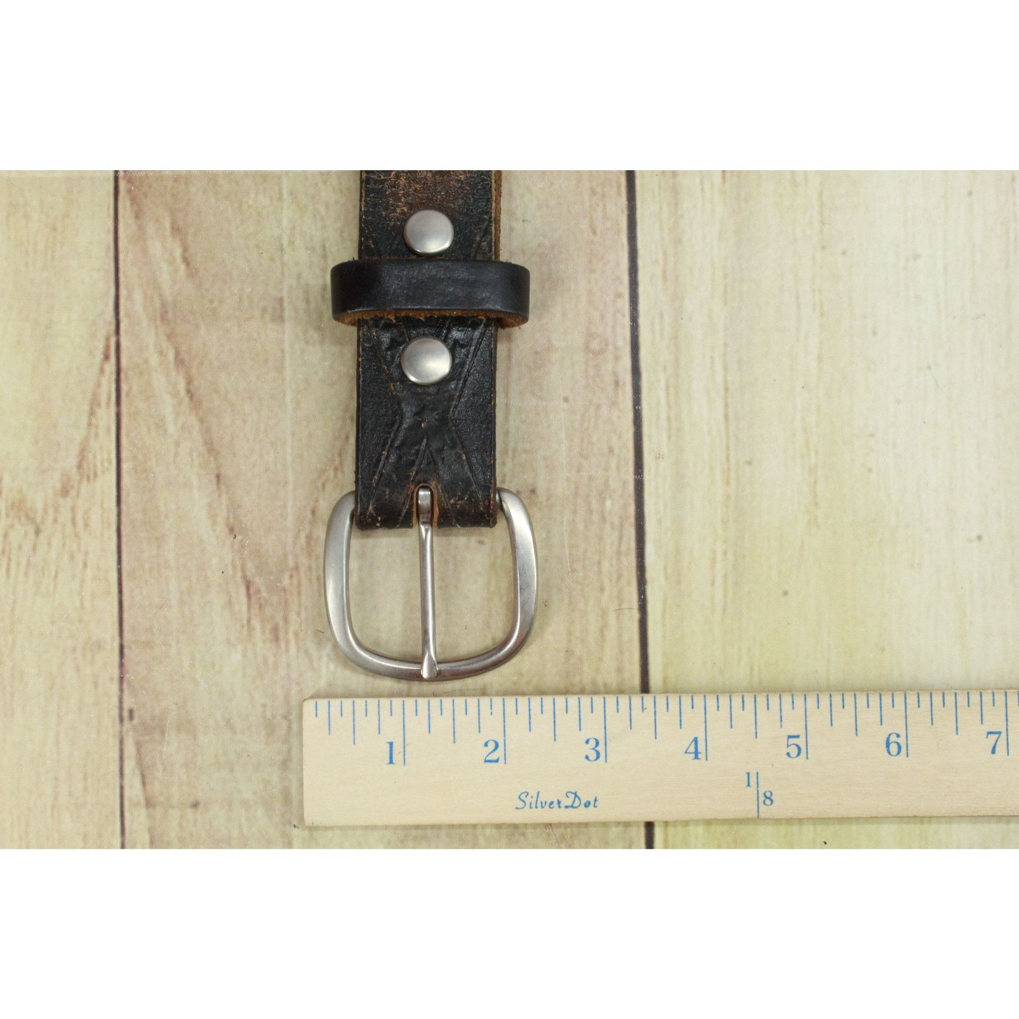 Other Earl & Revas Eagle Flag Embossed Leather Belt 47" Size 46 - 7 Thumbnail
