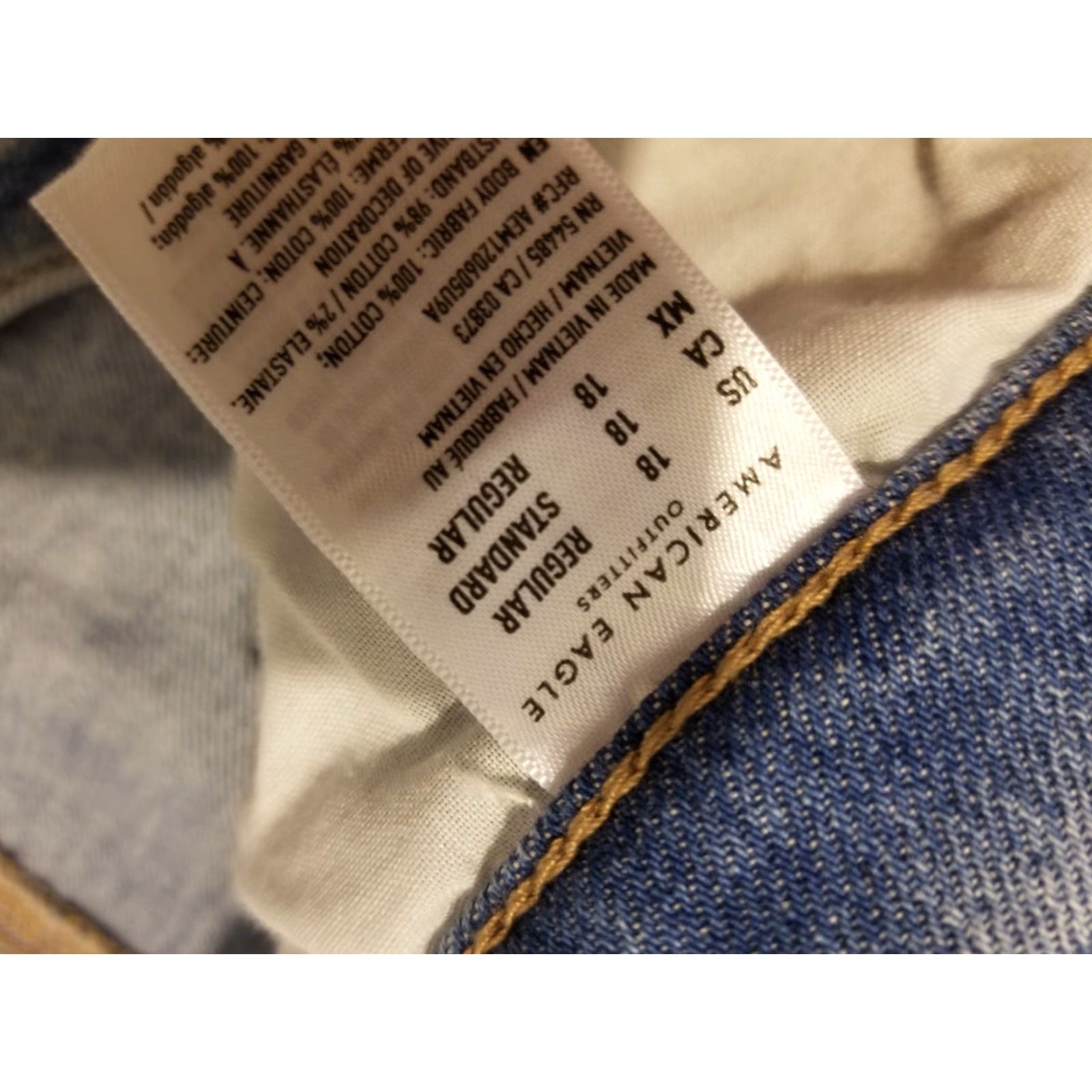 American Eagle Outfitters VINTAGE American Eagle Outfitters Jeans 18 90s Bootcut Denim Pants Blue Womens flared Wide Boot Mom 18 Womens Size 40" / US 18 - 7 Thumbnail