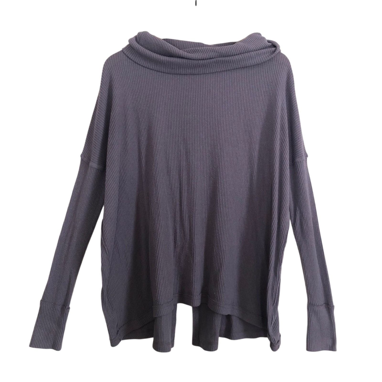 Free People Free People We the Free Purple Long Sleeve Cowl Neck Sweater Size S / US 4 / IT 40 - 1 Thumbnail