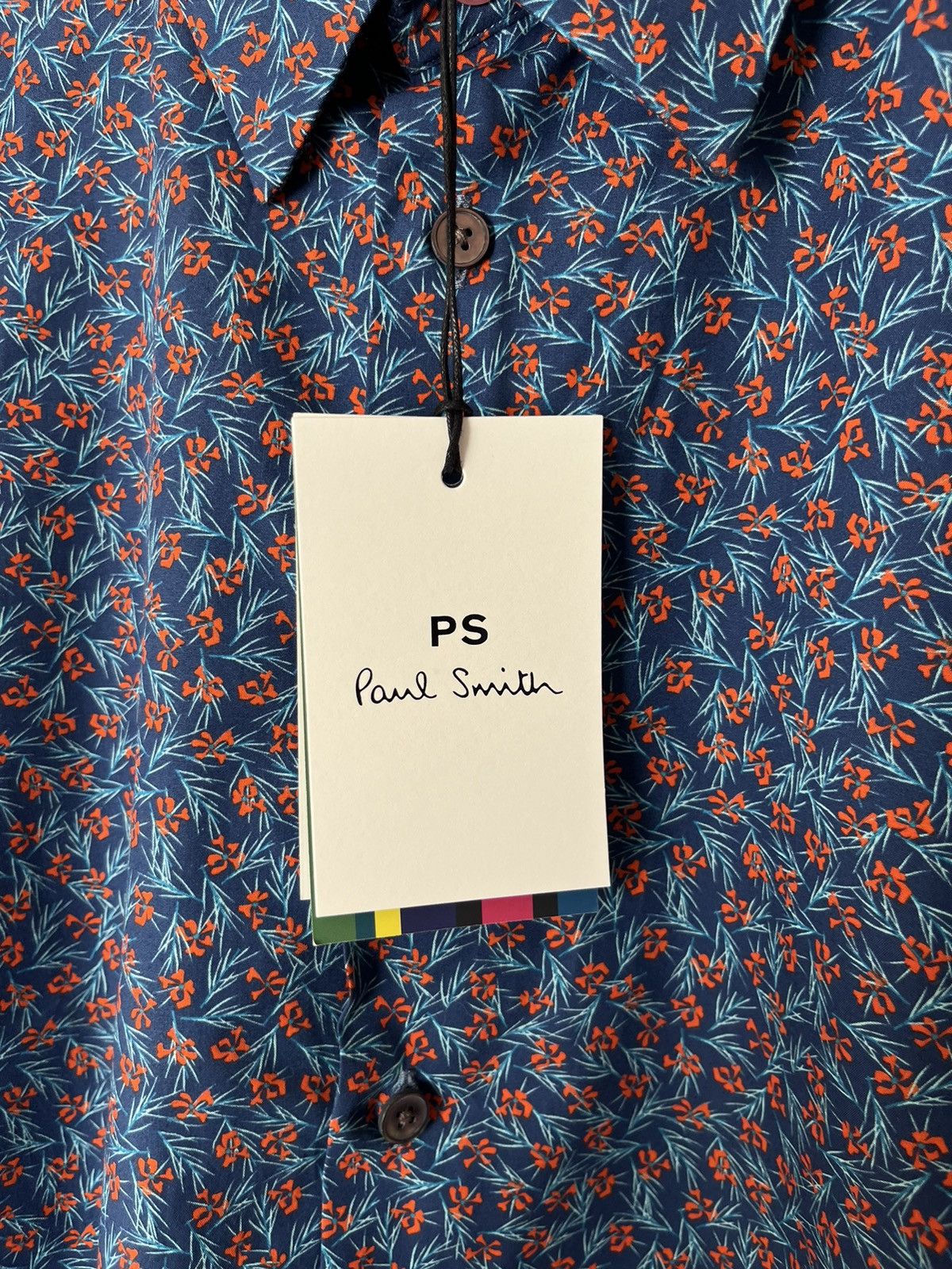 Paul Smith Paul Smith Long Sleeve Shirt Floral Motive Flowers Button Up Size US XL / EU 56 / 4 - 3 Thumbnail