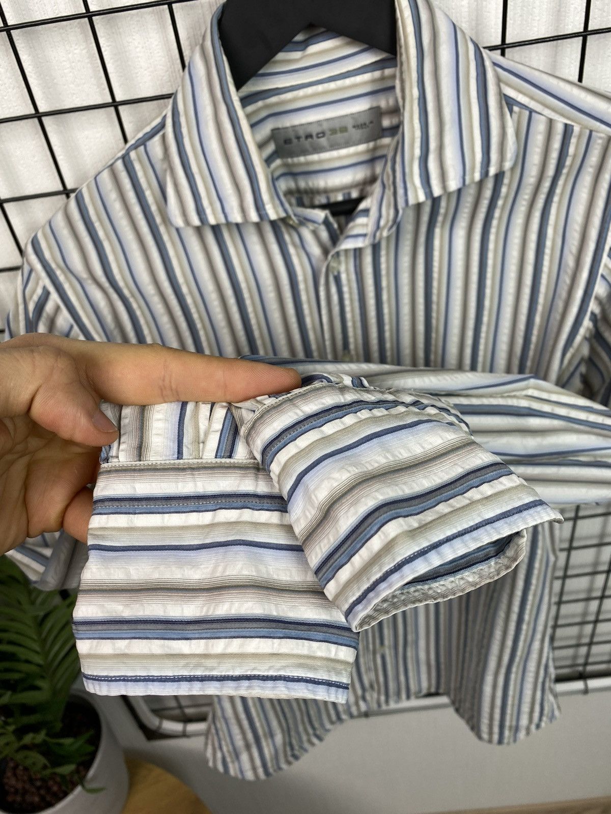 Etro Etro Multicolored Men Striped Long Sleeve Shirt size 39 Size US M / EU 48-50 / 2 - 9 Thumbnail