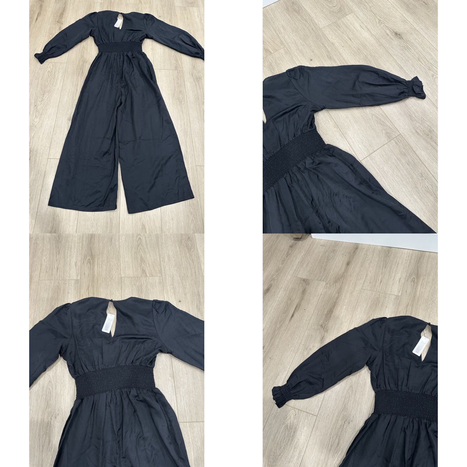 Outerknown NWT Outerknown City Lights Jumpsuit Silk Blend Black size Medium Size 32" / US 10 / IT 46 - 9 Thumbnail