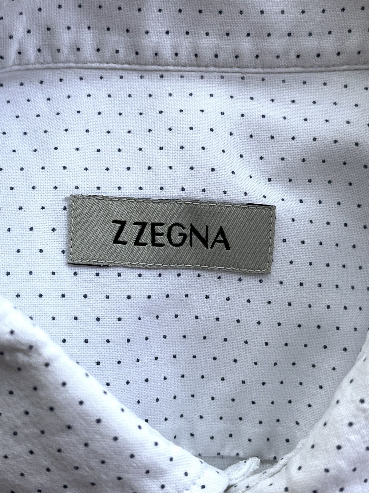 Ermenegildo Zegna × Z Zegna Ermenegildo Zegna Polka Dot Shirt Luxury Old Money Size US L / EU 52-54 / 3 - 8 Thumbnail