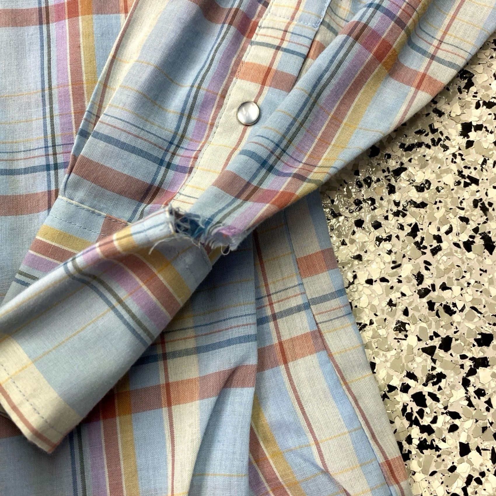 Vintage VINTAGE Roebuck & Co. Western Shirt Mens L Blue Plaid Pearl Snap Cowboy, Casual, Workwear Size US L / EU 52-54 / 3 - 2 Thumbnail
